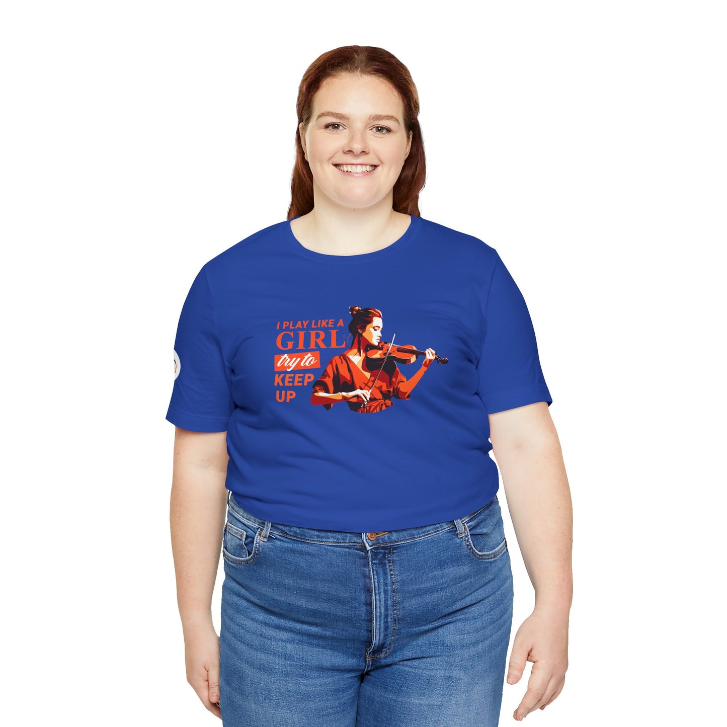 Play like a Girl - Violin T-Shirt: Camerata Romeu Shirt, Play like a Girl T-Shirt, Orchestra Shirt, Female Musician Shirt, Violin Tee