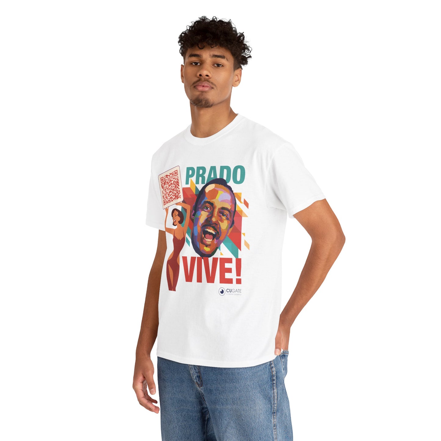 Prado Vive T-Shirt- Mambo T-Shirt, Latin Music T-Shirt (QR-Playlist Included), Playlist Tee