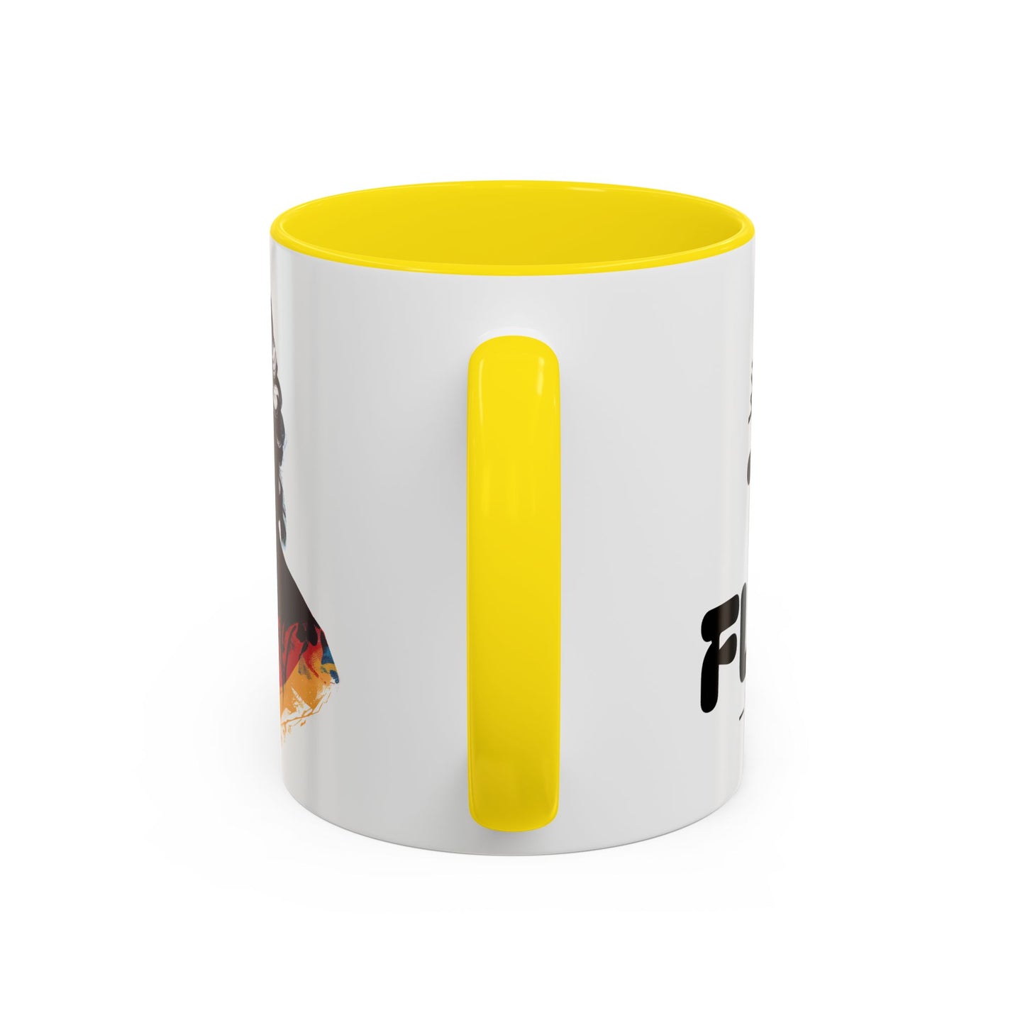 Two Flutes Mug in White (EU) - Mozart Flute Quote Mug, Mozart Mug, Classical Music Mug, Funny Mozart Quote