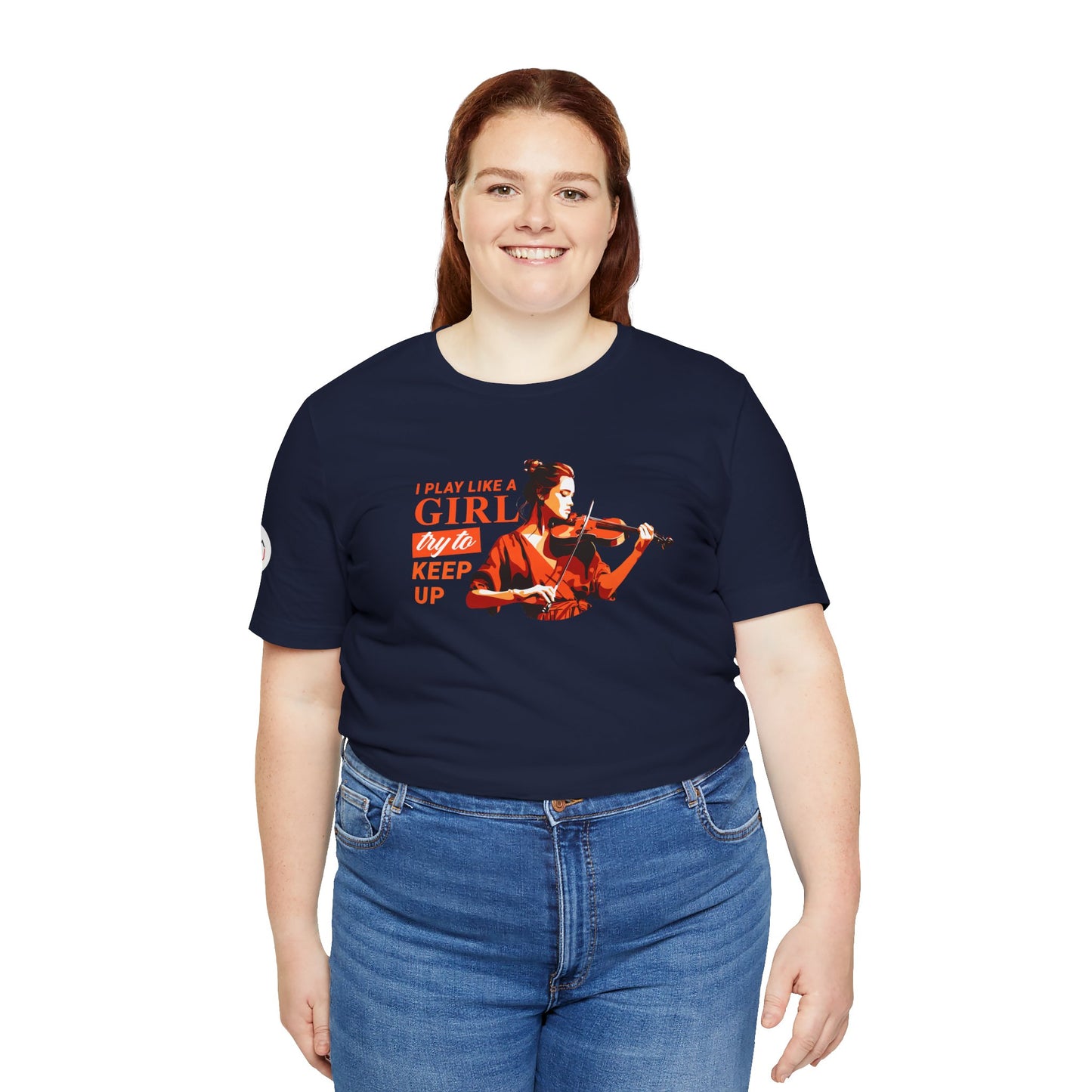 Play like a Girl - Violin T-Shirt: Camerata Romeu Shirt, Play like a Girl T-Shirt, Orchestra Shirt, Female Musician Shirt, Violin Tee