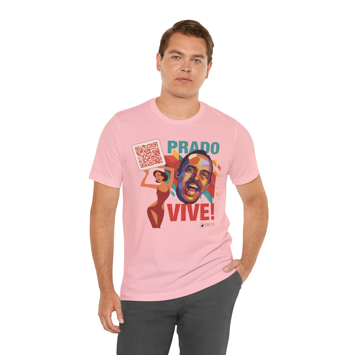 Prado Vive T-Shirt- Mambo T-Shirt, Latin Music T-Shirt (QR-Playlist Included), Playlist Tee