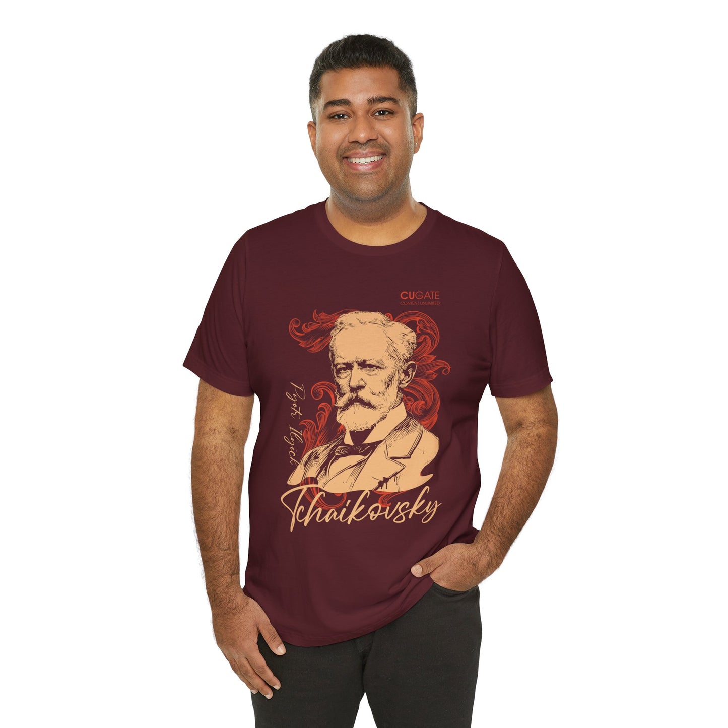 Tchaikovsky T-Shirt (Dark): Classical Composer T-Shirt, Classical Music Shirt, Pyotr Ilyich Tchaikovsky Tribute Tee