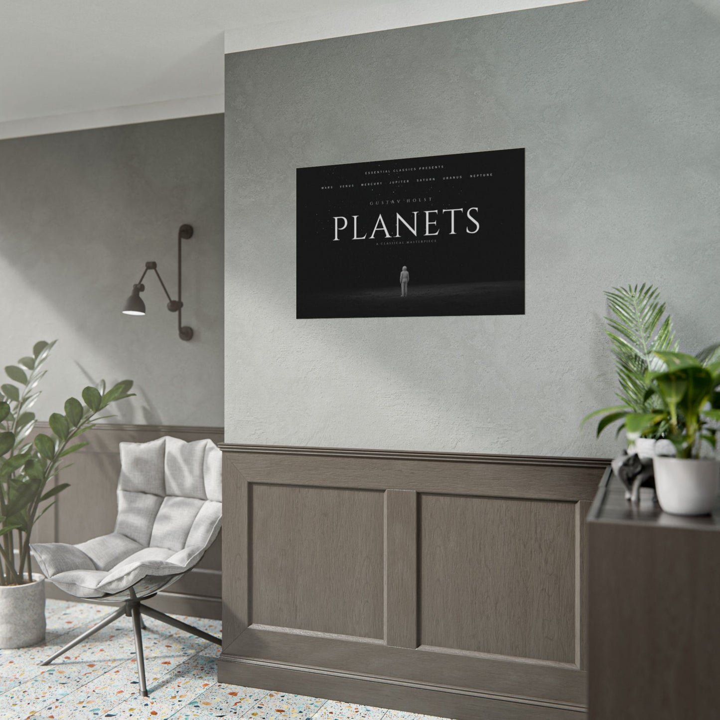 Planets- Gustav Holst Print, Outer Space Poster, Astronaut Print, Adventure Poster, Classical Music Print, Starry Night Poster