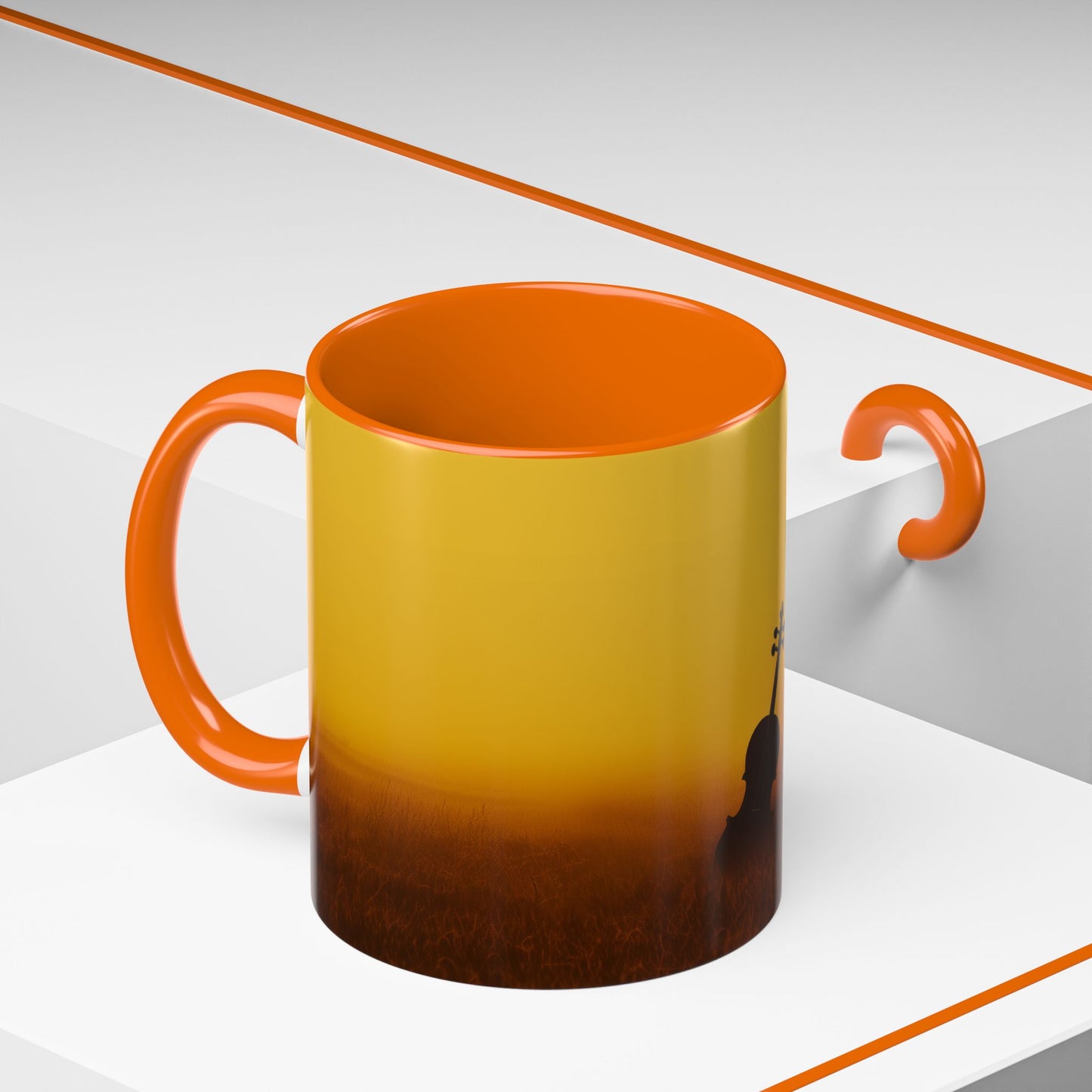 Summer & Strings Mug (EU) - Classical Violin Poster, Summer Print, Classical Music Print, Calm Music Poster, Stings Lovers Print