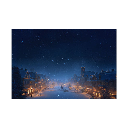 Without Words: The Perfect Christmas - Winter Print, Holiday Poster, Snowy Print, Classical Music Inspired Poster, North Pole Print, Christmas Poster