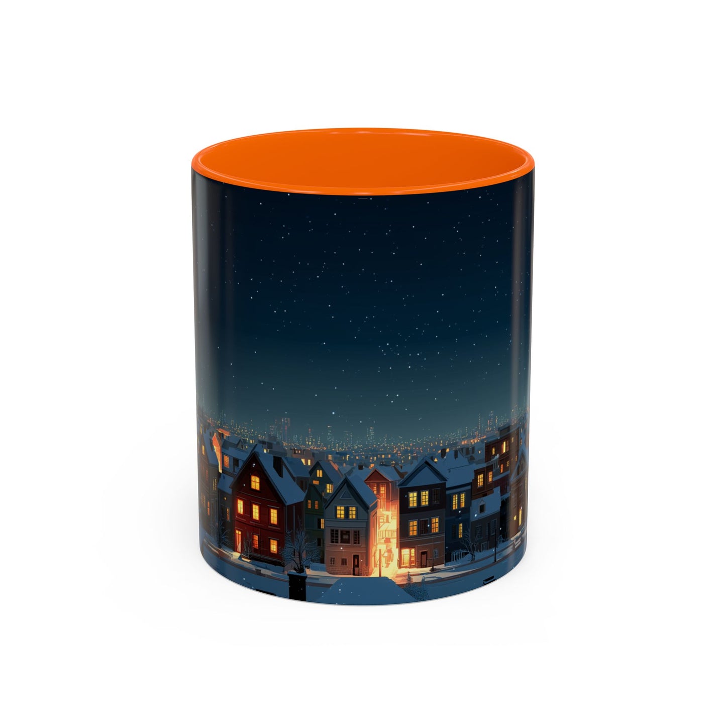 Happy New Year Mug (USA) - Classical Music Celebration Mug, Night Sky Mug, Starry Night Mug, New Year's Resolution Mug