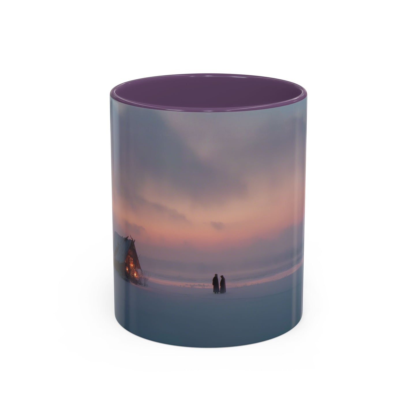 Classical December Mug (USA) - Winter Mug, Winter Sunrise Mug, Peaceful Landscape Mug, Holiday Decor Mug