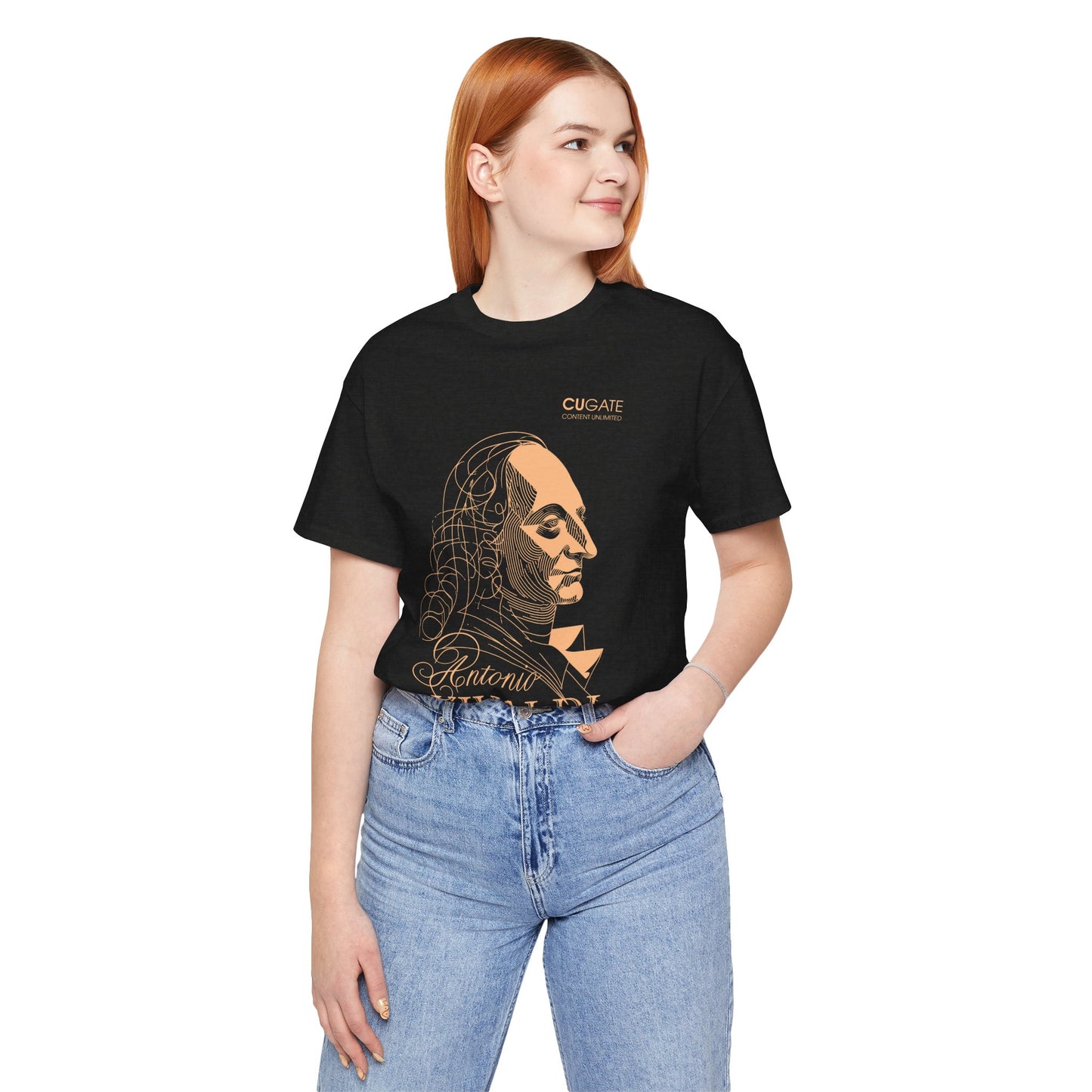 Vivaldi T-Shirt (Dark): Classical Composer T-Shirt, Classical Music Shirt, Antonio Vivaldi Tribute Tee