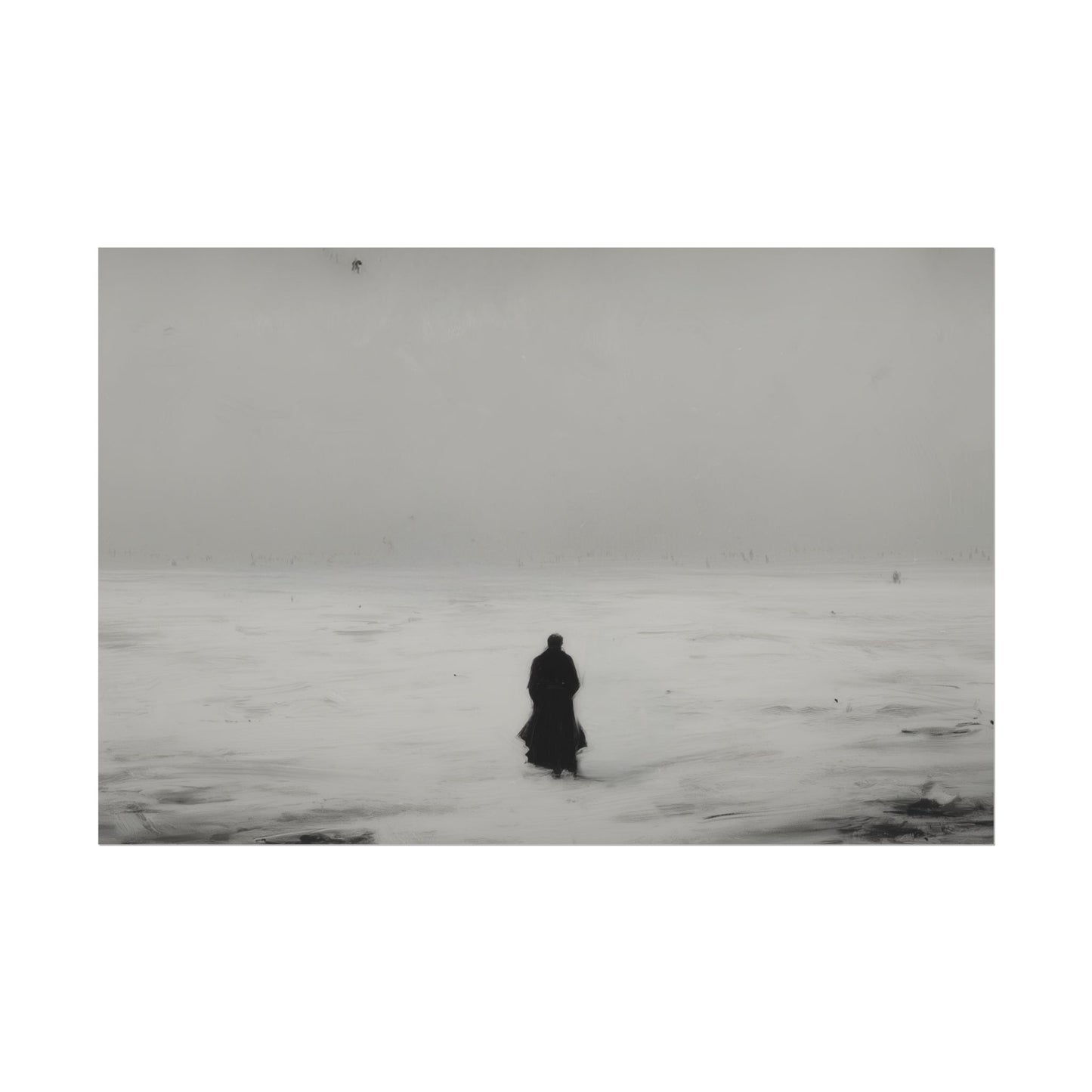 Without Words: A Melancholy Winter - Landscape Poster, Winter Print, Holiday Print, Christmas Poster, Classical Music Print