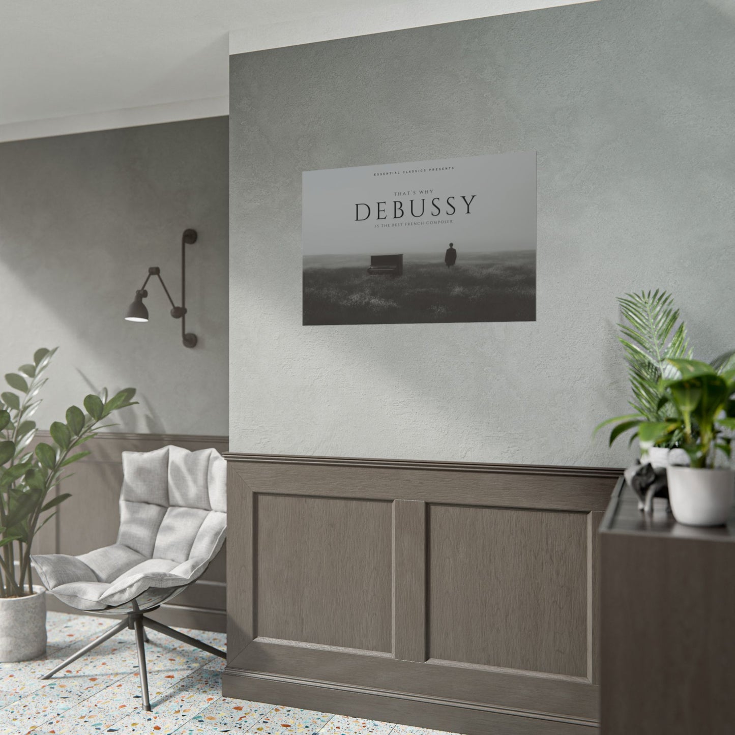 Debussy is the Best - Classical Piano Poster, French Piano Music Print, Dreamy Piano Print, Magical Piano Music Poster, Piano Lovers Print