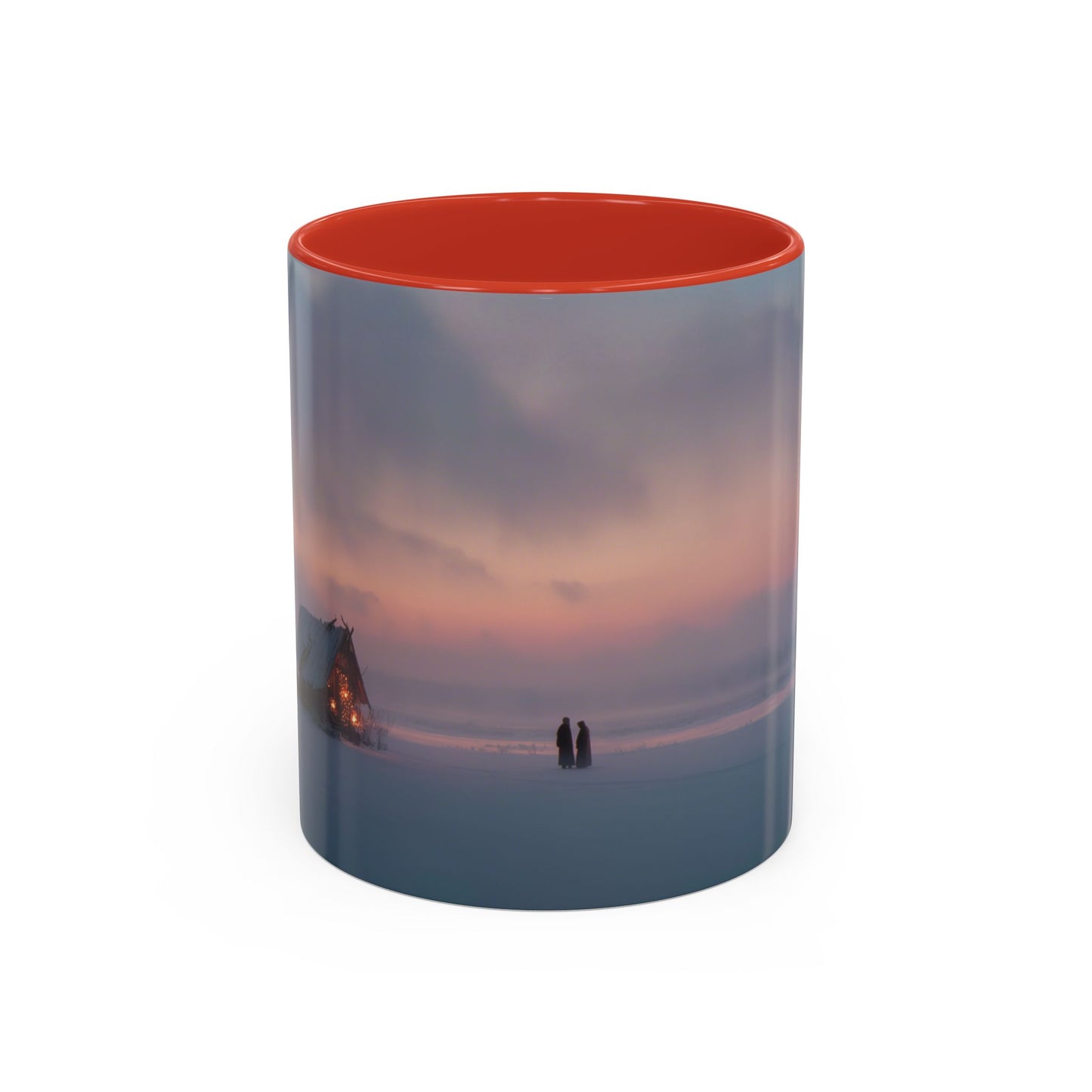 Classical December Mug (USA) - Winter Mug, Winter Sunrise Mug, Peaceful Landscape Mug, Holiday Decor Mug