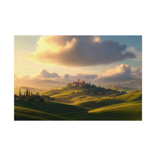 Without Words: Italian Classical Music - Dramatic Art Print, Italian Country Side Poster, Musical Heritage of Italy Poster