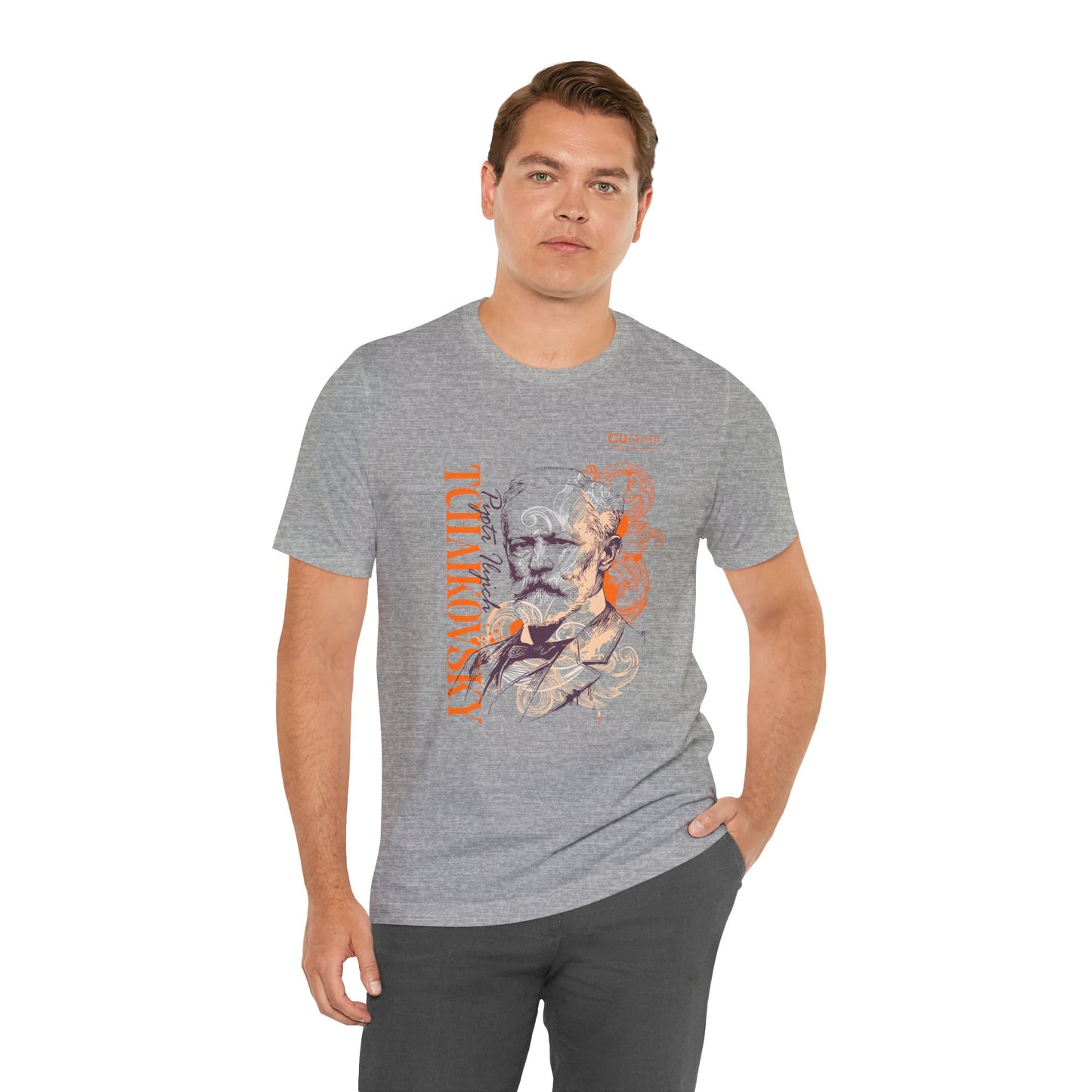 Tchaikovsky T-Shirt (Light): Classical Composer T-Shirt, Classical Music Shirt, Pyotr Ilyich Tchaikovsky Tribute Tee