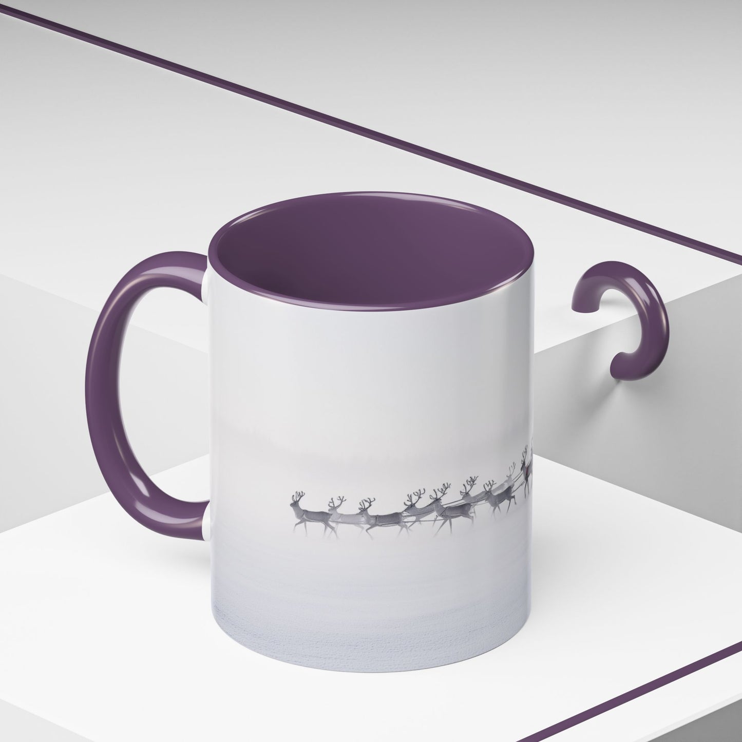 Christmas with Tchaikovsky Mug (EU)- Santa Sleigh Mug, Reindeer Mug, Santa Mug, Tchaikovsky Mug, Winter Mug, North Pole Mug