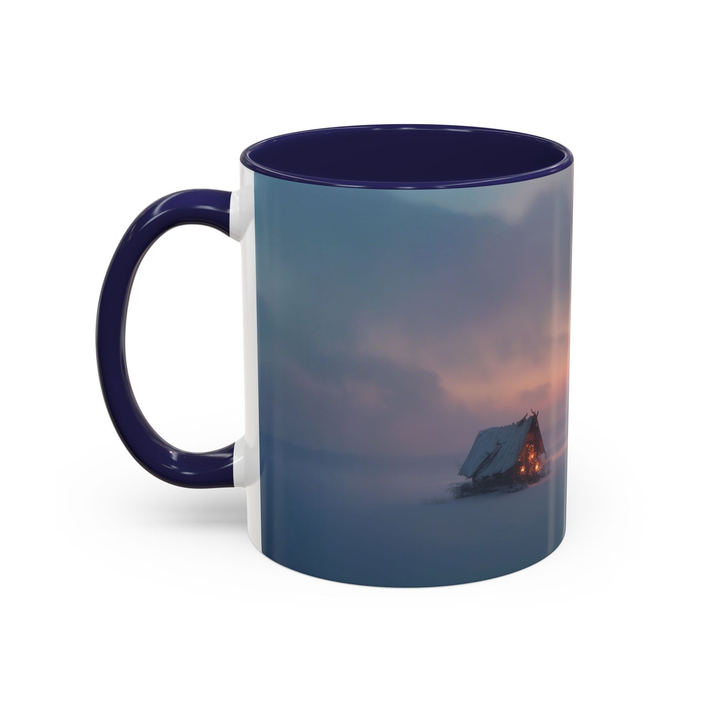 Classical December Mug (EU) - Winter Mug, Winter Sunrise Mug, Peaceful Landscape Mug, Holiday Decor Mug