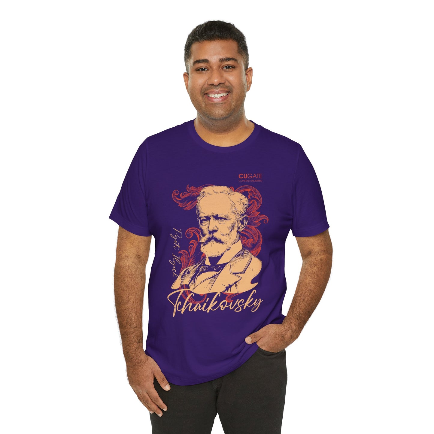 Tchaikovsky T-Shirt (Dark): Classical Composer T-Shirt, Classical Music Shirt, Pyotr Ilyich Tchaikovsky Tribute Tee