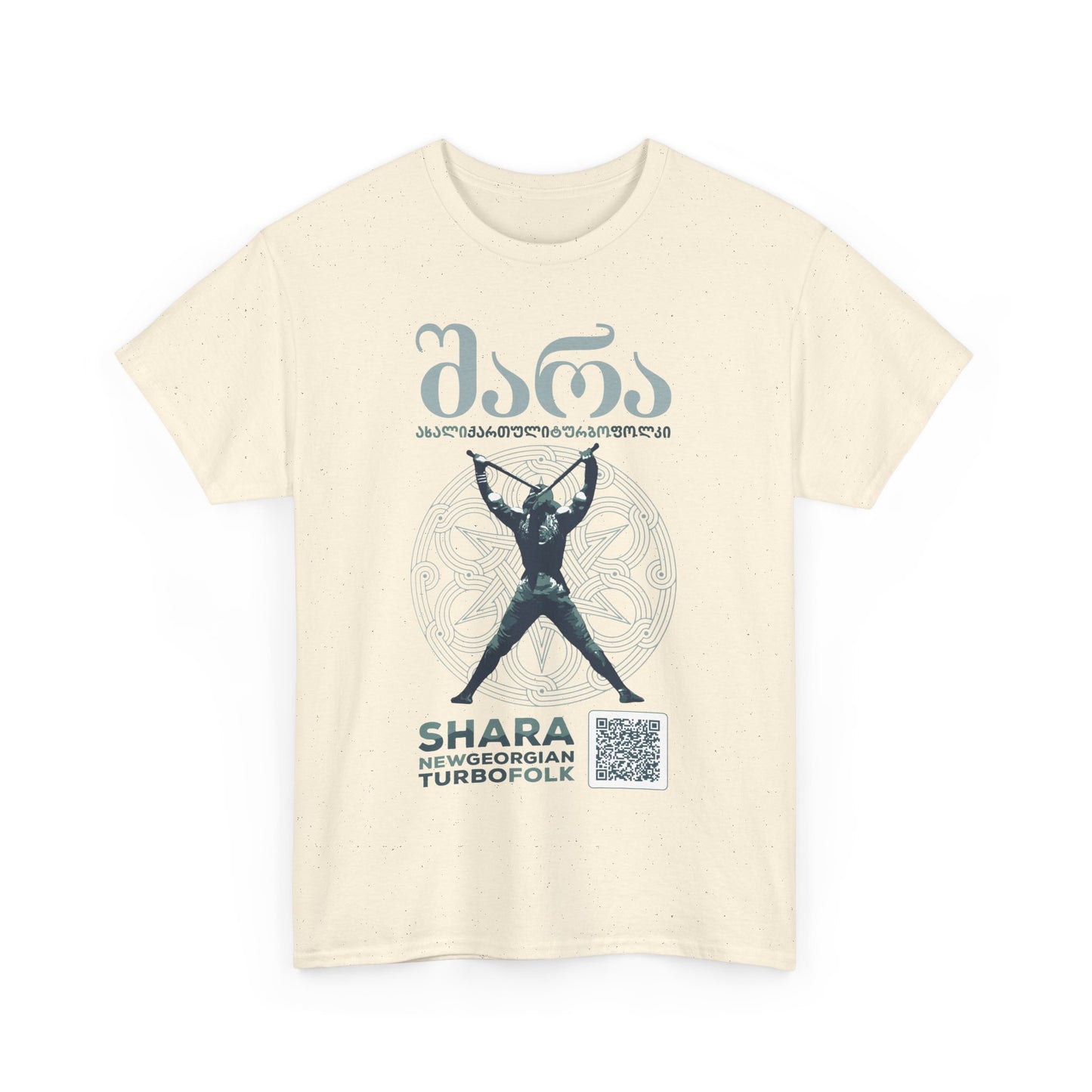 Shara Band T-Shirt - Georgian Turbo Folk (QR), Georgian Folk Music Shirt, Georgian Playlist Shirt, New Georgian Folk Tee