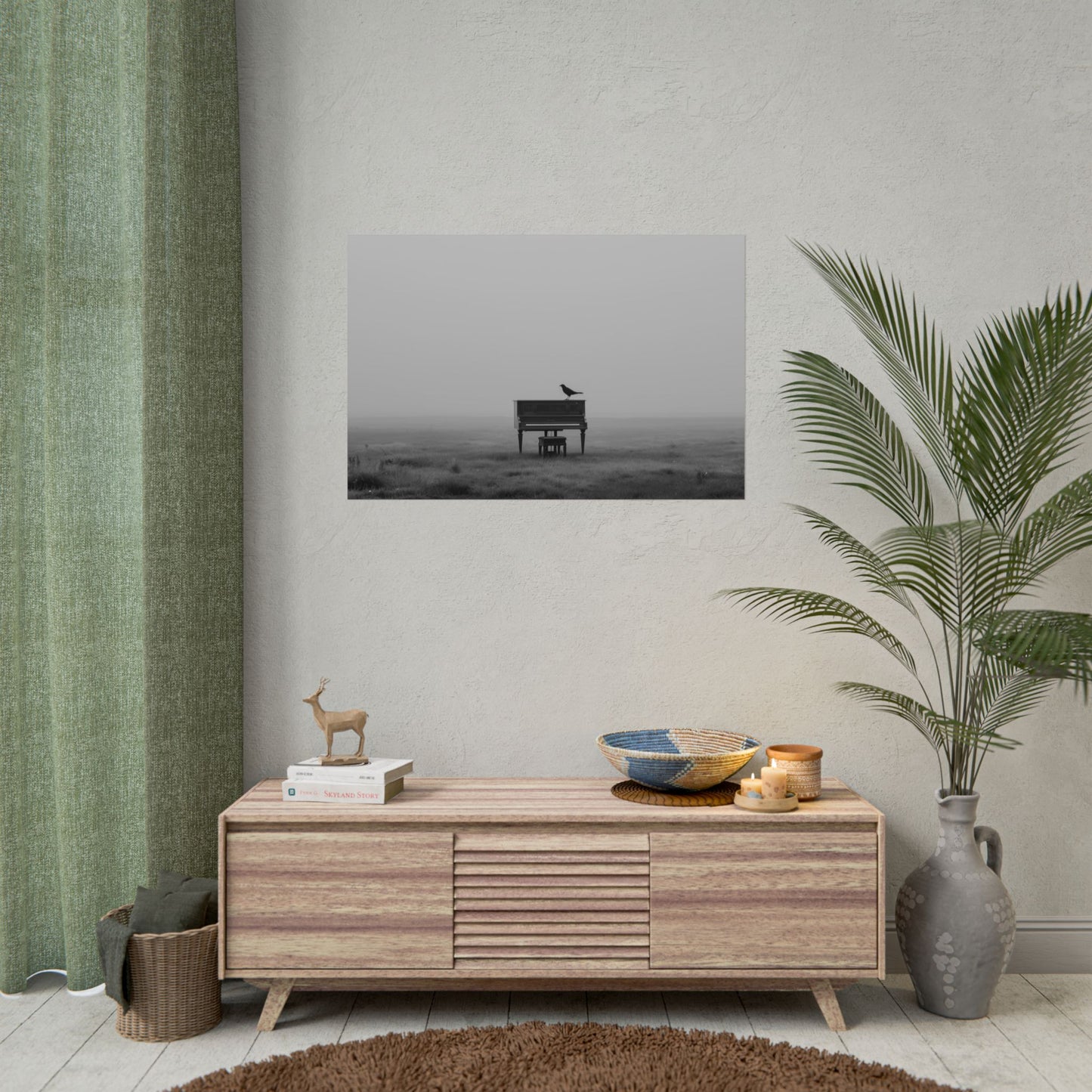 Without Words Mozart Piano - Piano Print, Music Room Poster, Practice Room Print, Mozart Inspired Poster, Upright Piano Print