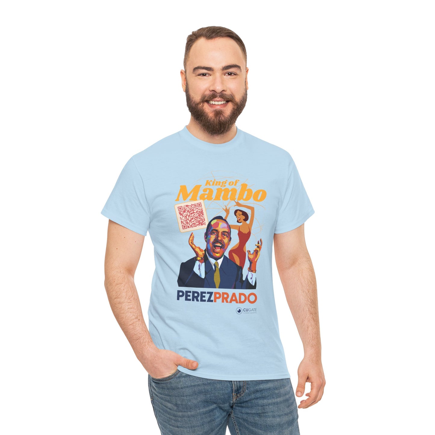 Mambo T-Shirt - Prado Vive T-Shirt, Latin Music T-Shirt (QR-Playlist Included), Latin Music Shirt, Perez Prado Tee