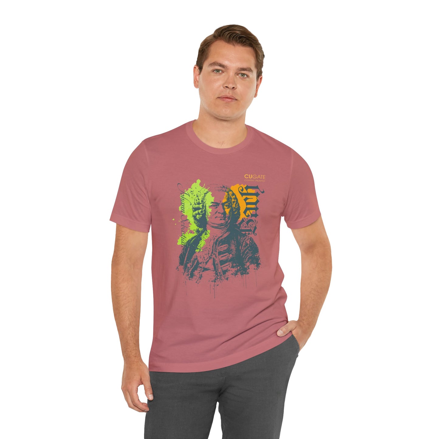 Bach T-Shirt (Light): Classical Music T-Shirt, Bach Shirt, Johann Sebastian Bach Gift
