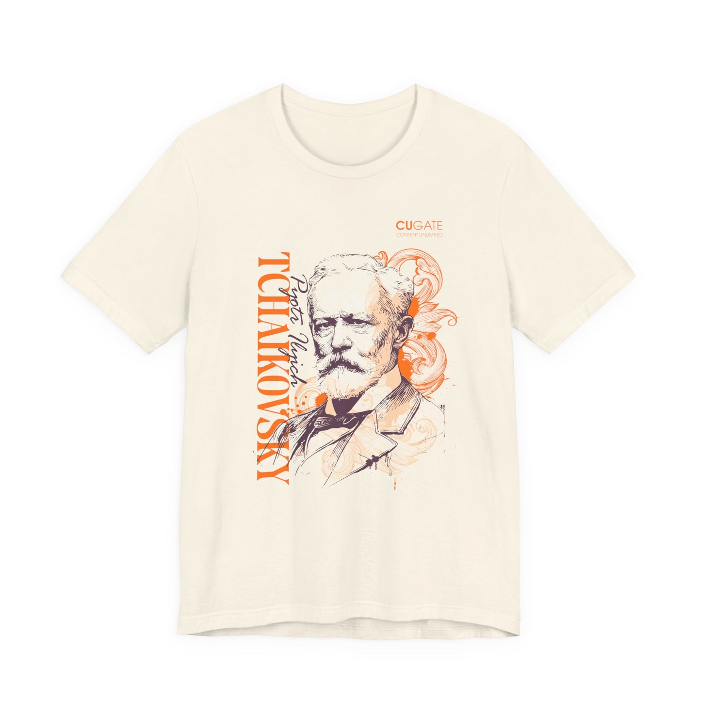 Tchaikovsky T-Shirt (Light): Classical Composer T-Shirt, Classical Music Shirt, Pyotr Ilyich Tchaikovsky Tribute Tee