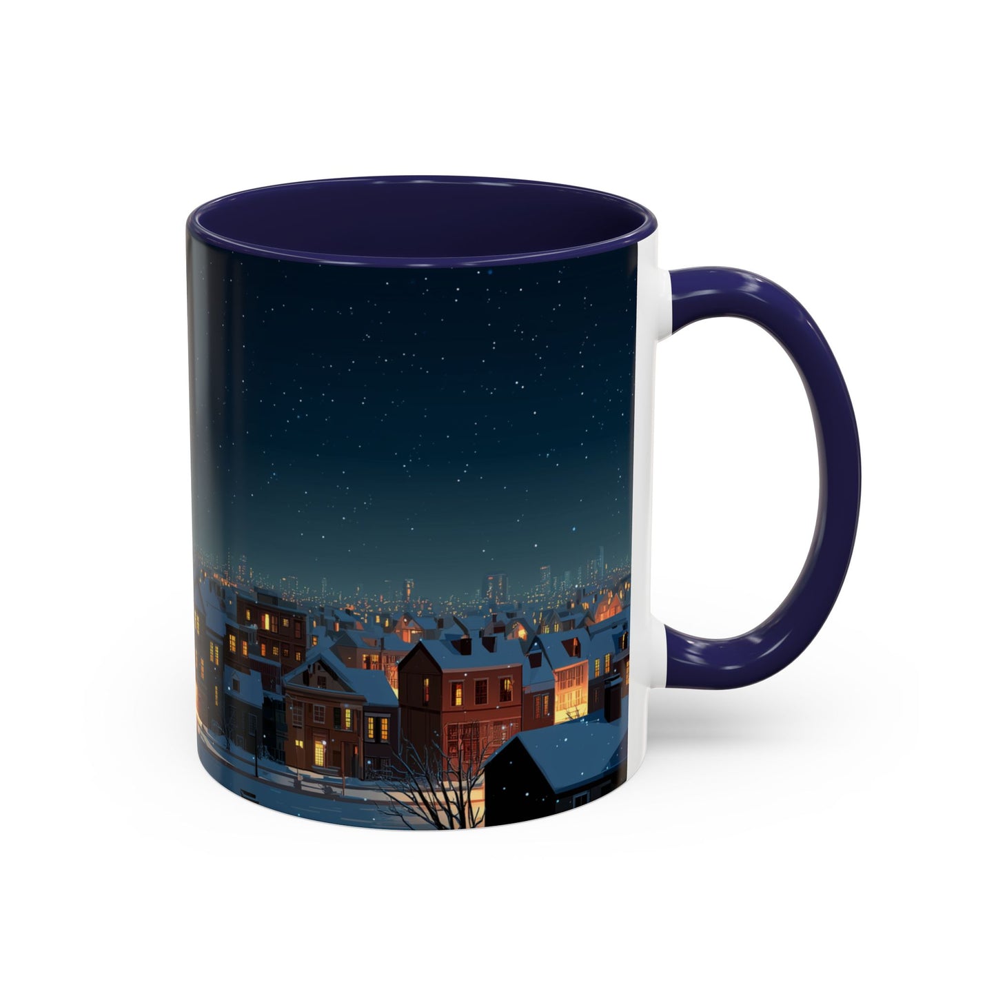 Happy New Year Mug (EU) - Classical Music Celebration Mug, Night Sky Mug, Starry Night Mug, New Year's Resolution Mug