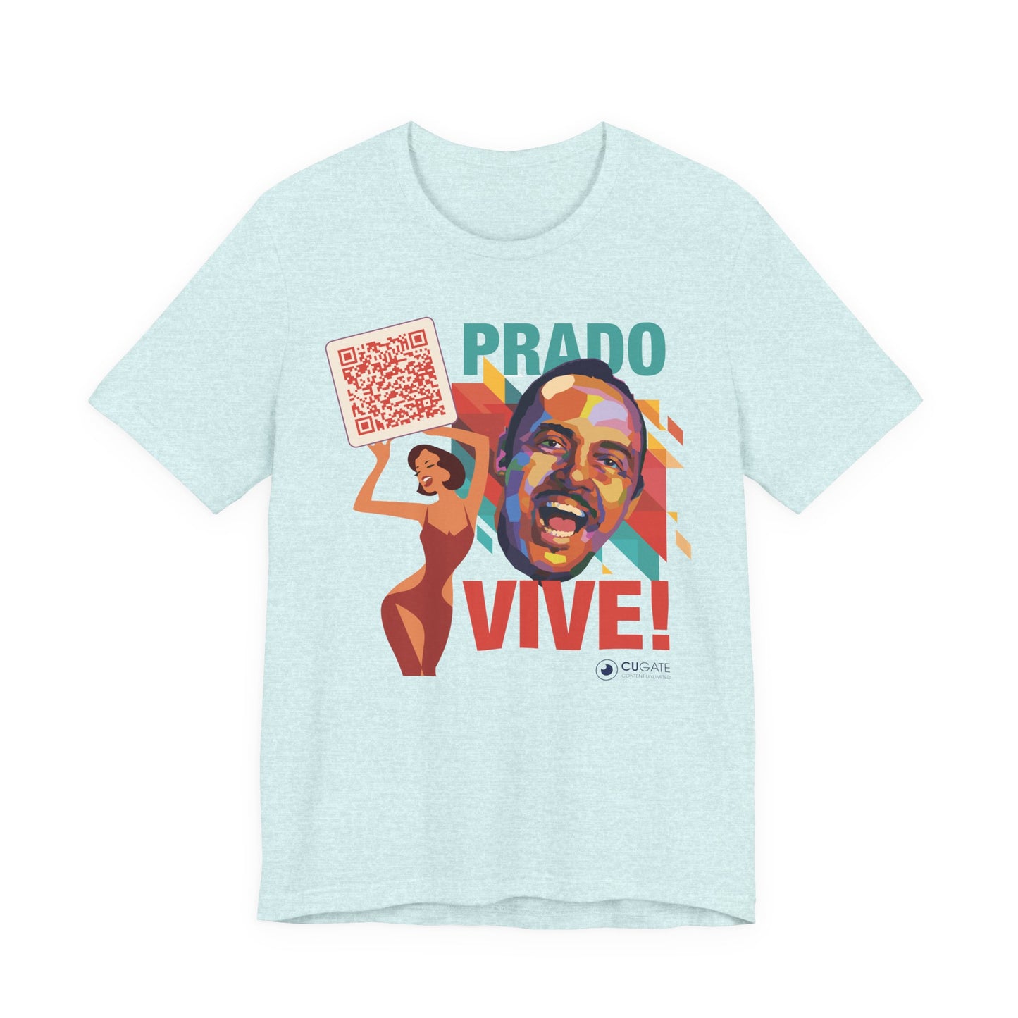 Prado Vive T-Shirt- Mambo T-Shirt, Latin Music T-Shirt (QR-Playlist Included), Playlist Tee