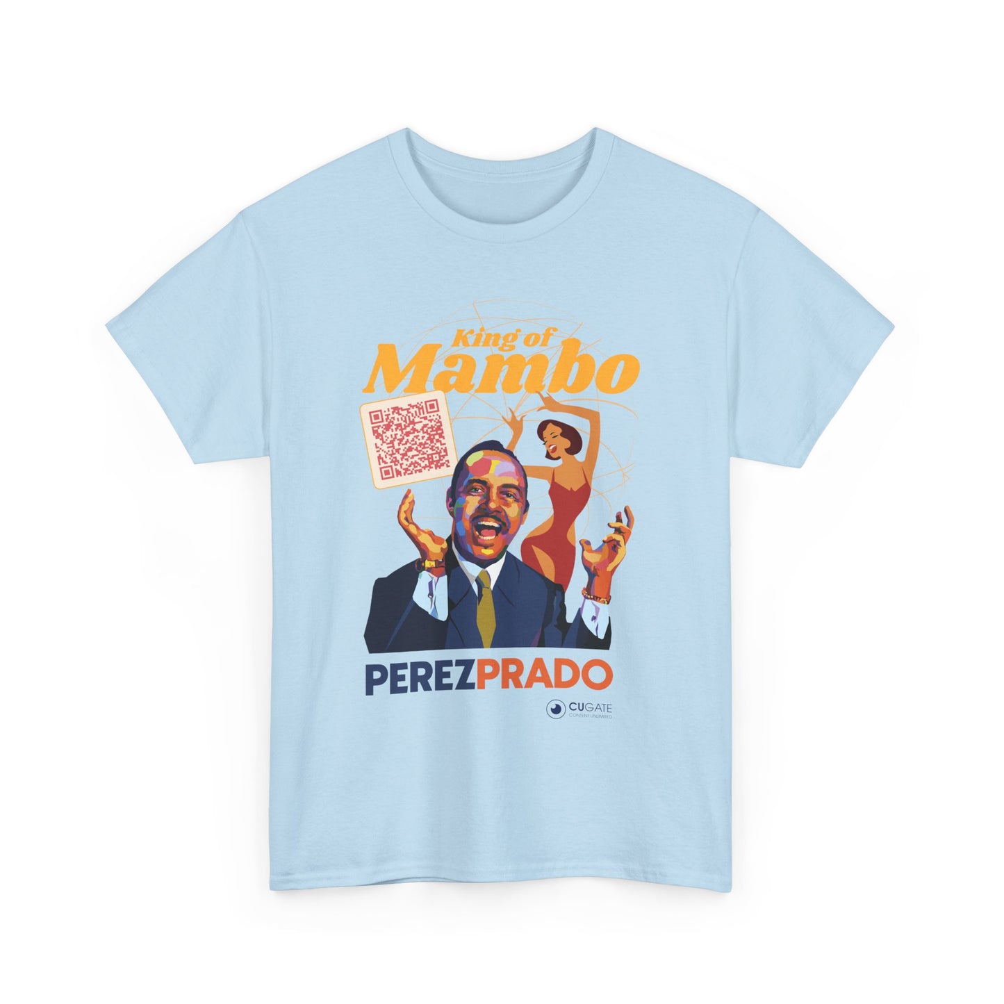 Mambo T-Shirt - Prado Vive T-Shirt, Latin Music T-Shirt (QR-Playlist Included), Latin Music Shirt, Perez Prado Tee