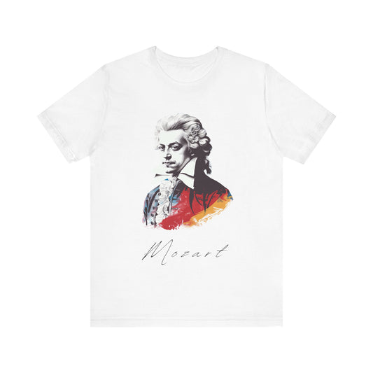 Mozart White T-Shirt - Comfy and Classy Wolfgang Amadeus Mozart T-Shirt