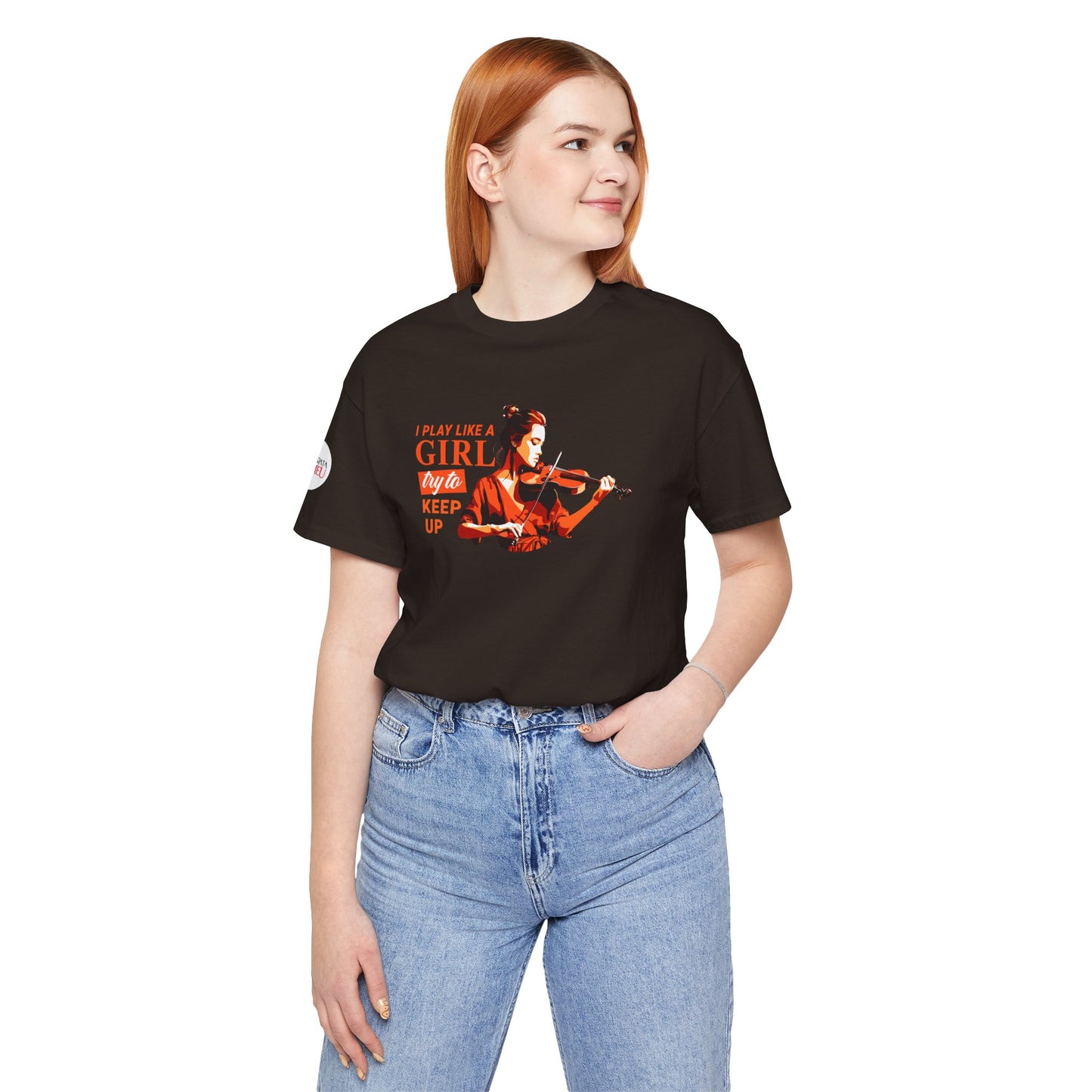 Play like a Girl - Violin T-Shirt: Camerata Romeu Shirt, Play like a Girl T-Shirt, Orchestra Shirt, Female Musician Shirt, Violin Tee