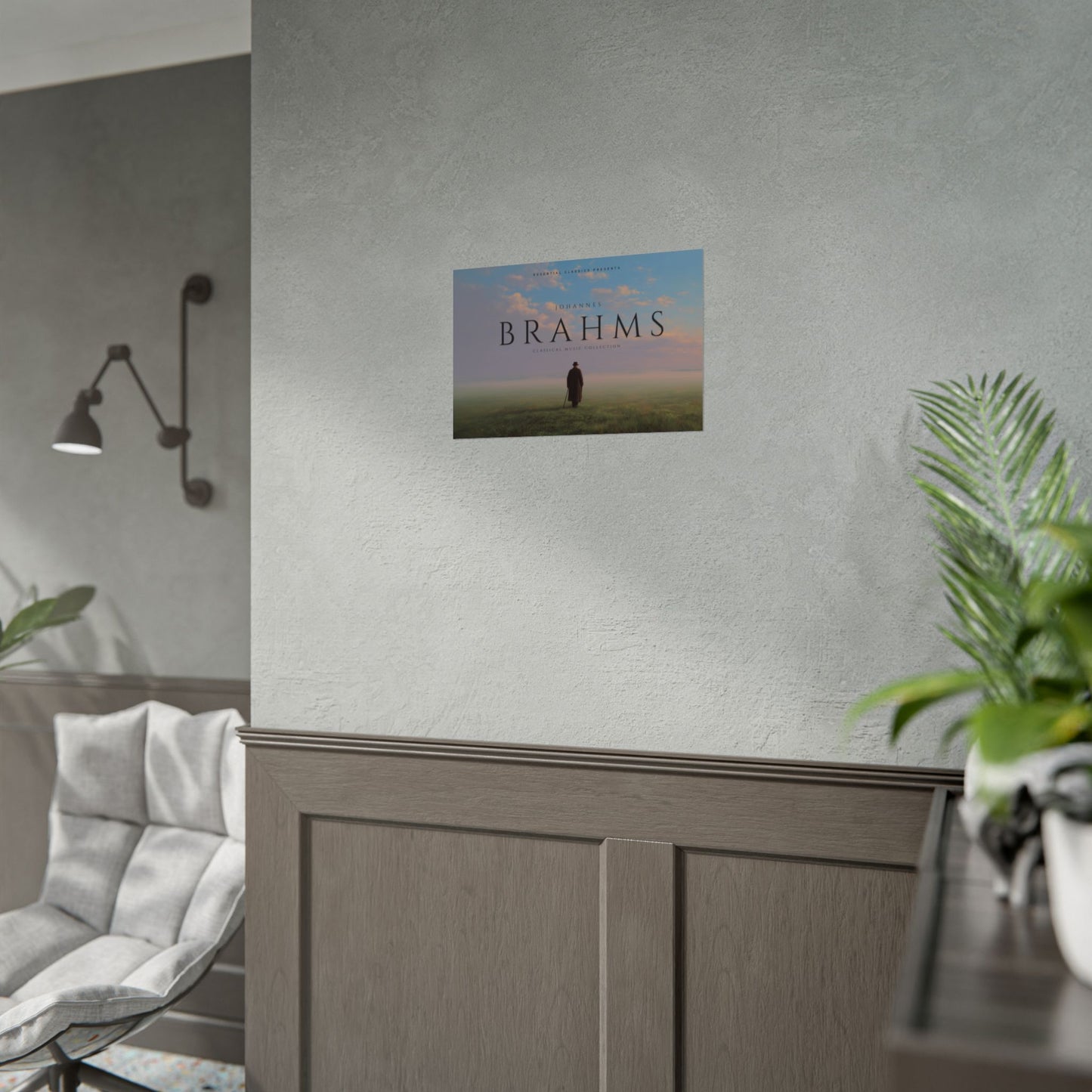 Johannes Brahms - Classical Music Print, Brahms Poster, Symphonic Music Print, Music Lovers Poster