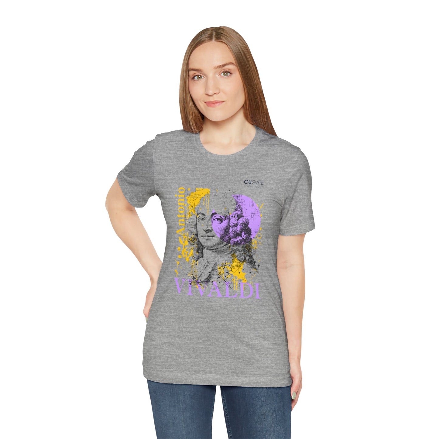 Vivaldi T-Shirt (Light): Classical Composer T-Shirt, Classical Music Shirt, Antonio Vivaldi Tribute Tee