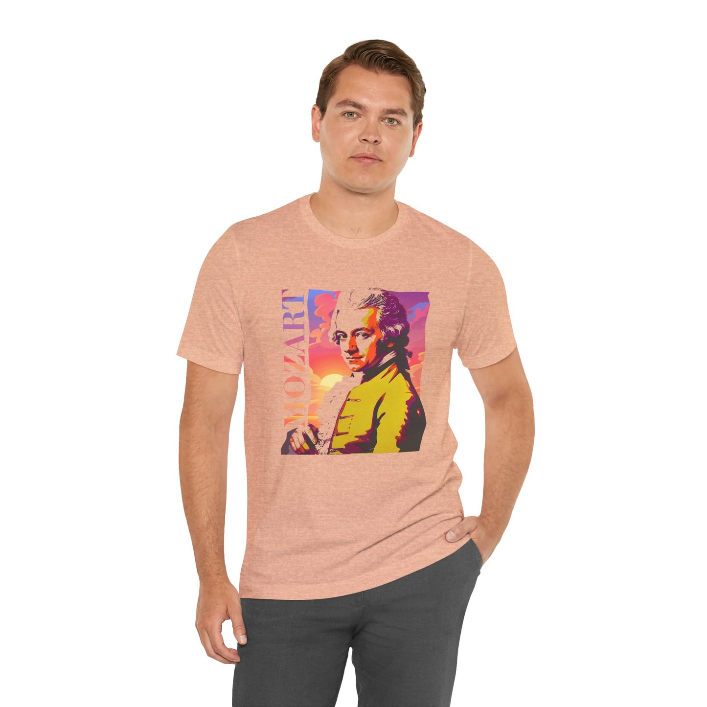 Mozart Sunset T-Shirt: Classical Music T-Shirt, Mozart Shirt, Wolfgang Amadeus Mozart Gift, Mozart Tribute Tee