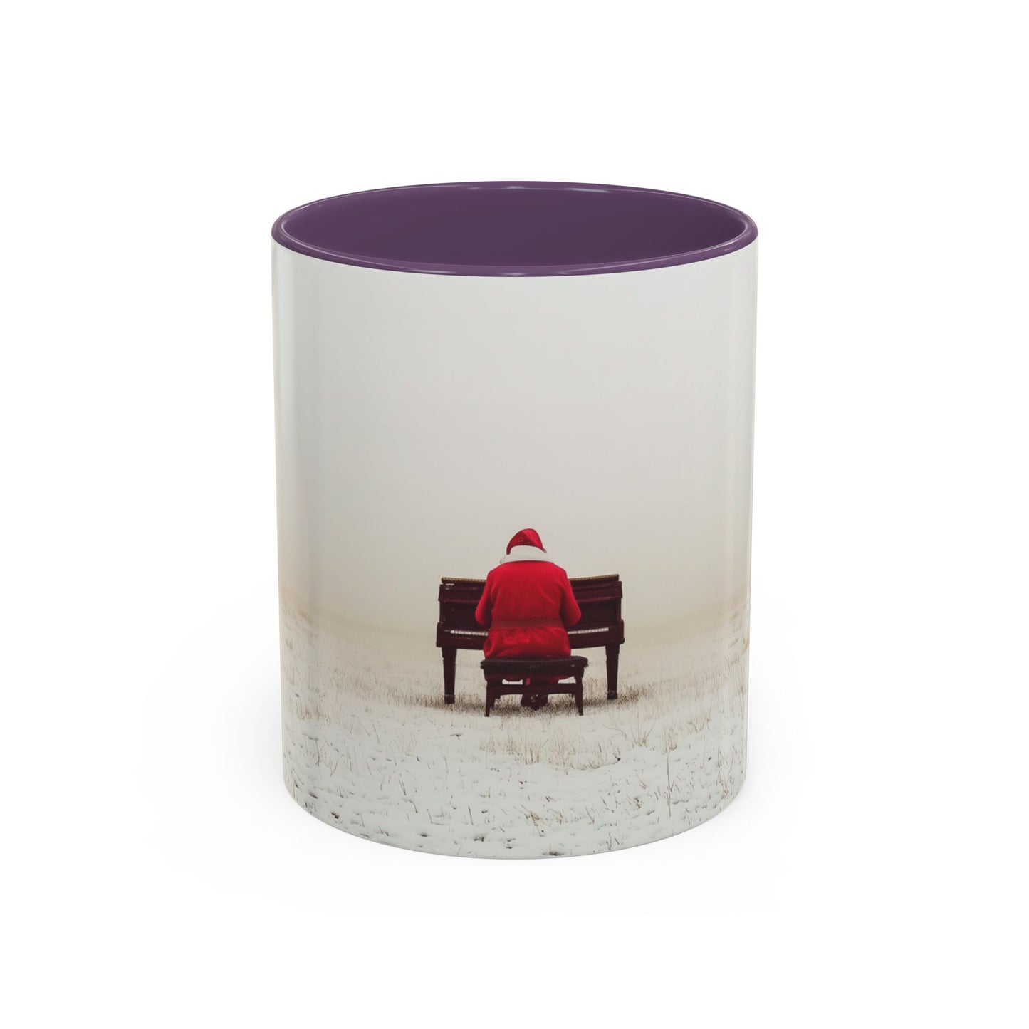 Mozart Christmas Mug (EU) - Santa Mug, Santa Playing Piano Mug, Holiday Mug, Christmas Mug, Winter Mug, Mozart Holiday Mug