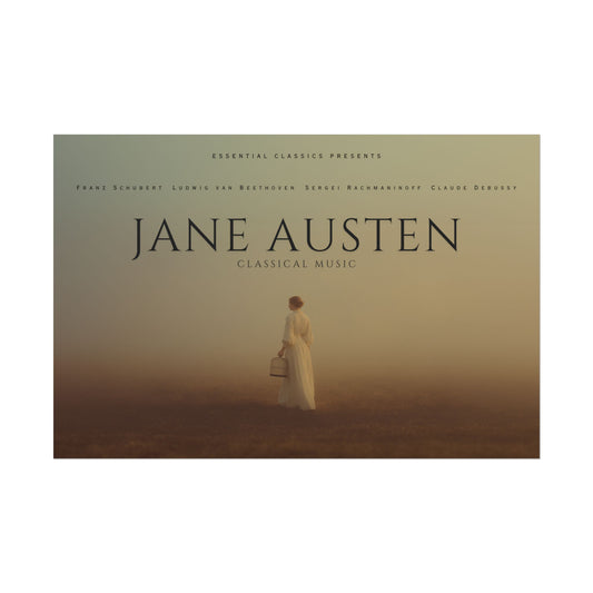 Jane Austen Poster - Jane Austen Inspired Print, Daydreaming Poster, Jane Austen Novel Print, Writing Poster, Timeless Romance Poster