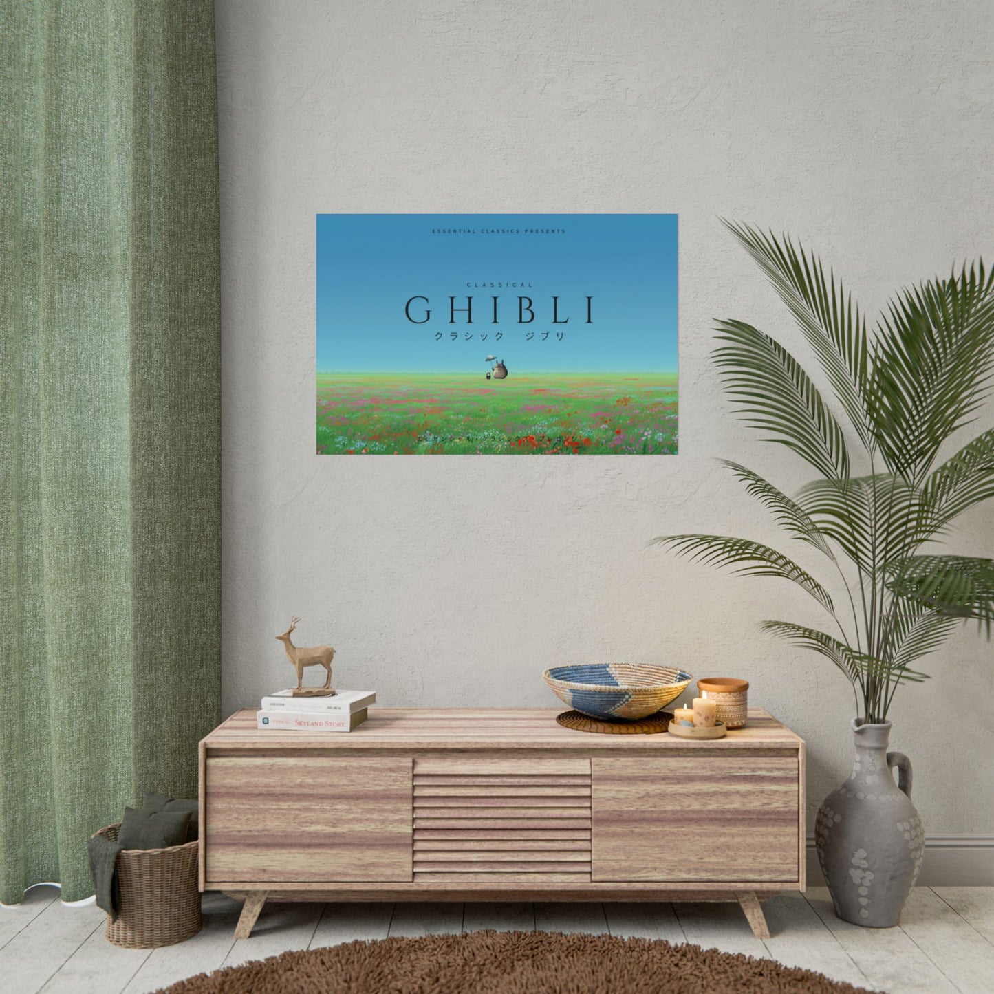 Studio Ghibli Inspired Poster - Studio Ghibli Music, Ghibli Print, Ghibli Movie Inspired Poster