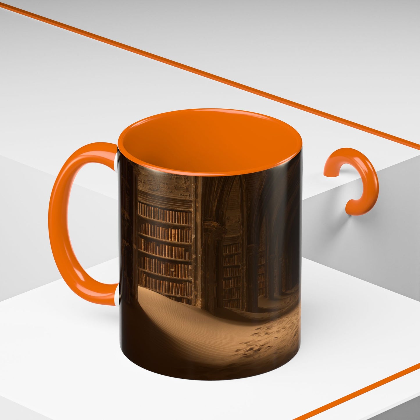 Deep Focus Mug (EU) - Classical Music for Thinking Mug, Peaceful Library Mug, Nature Library Mug, Apocalyptic Library Mug
