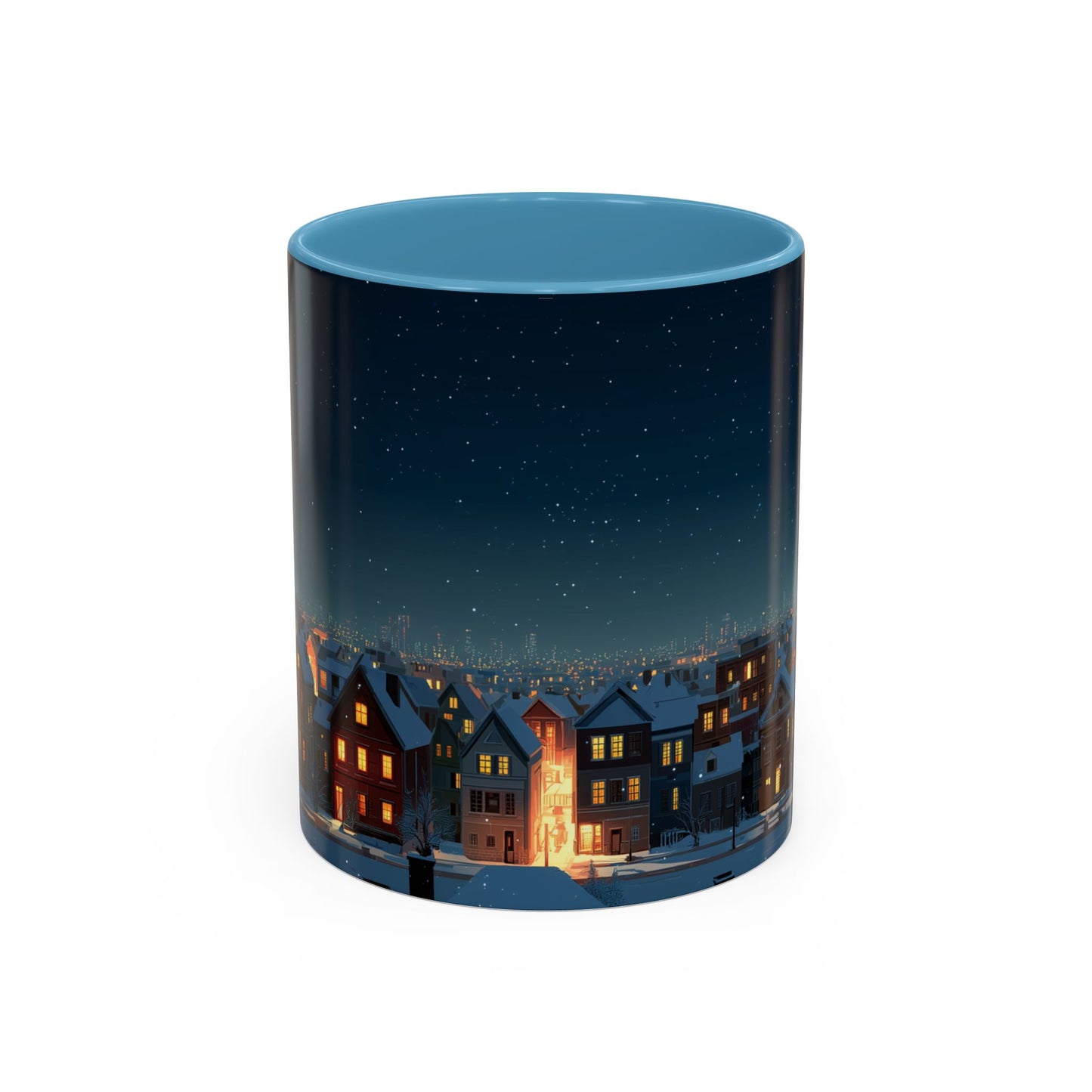 Happy New Year Mug (EU) - Classical Music Celebration Mug, Night Sky Mug, Starry Night Mug, New Year's Resolution Mug
