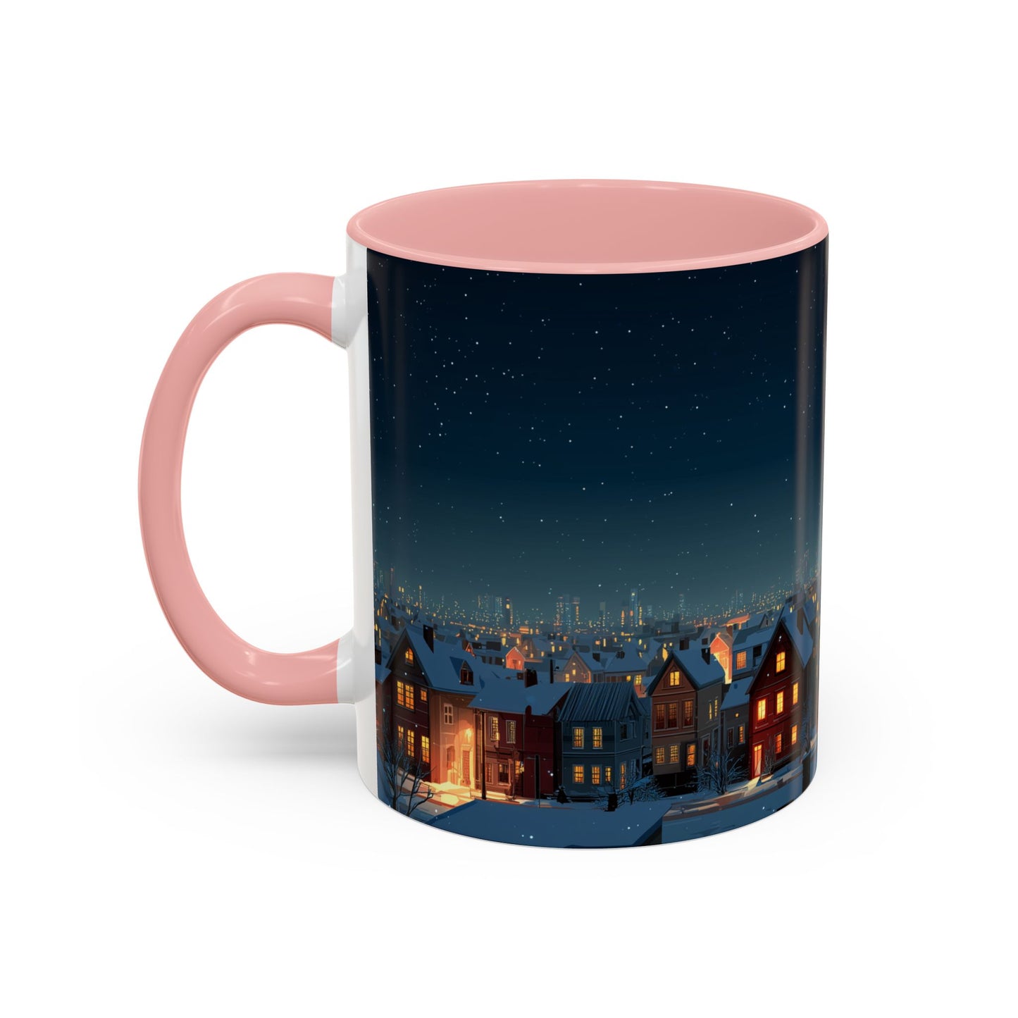 Happy New Year Mug (USA) - Classical Music Celebration Mug, Night Sky Mug, Starry Night Mug, New Year's Resolution Mug