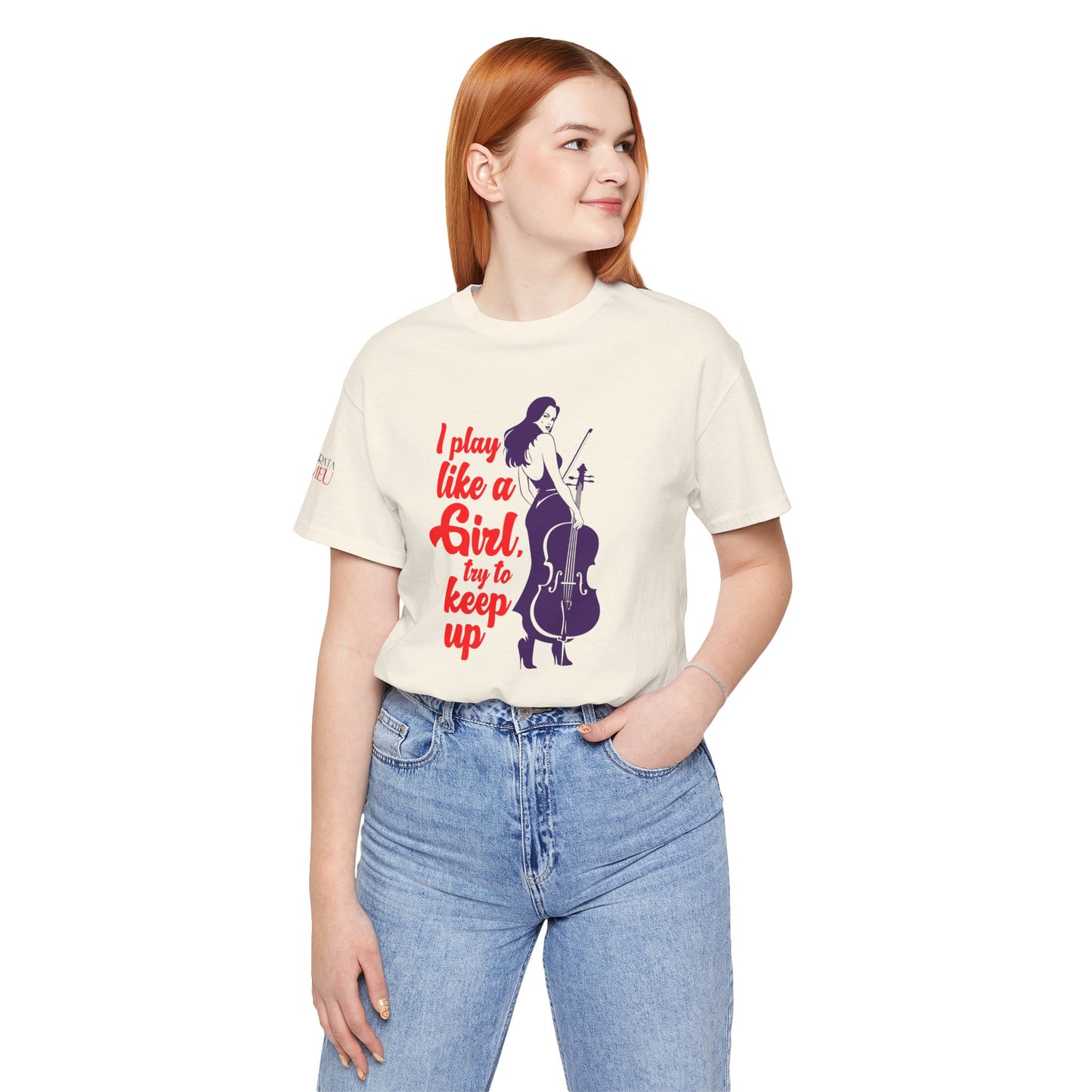 Play like a Girl - Cello T-Shirt: Camerata Romeu Shirt, Play like a Girl Shirt, Orchestra Shirt, Female Musician Shirt, Cello Shirt