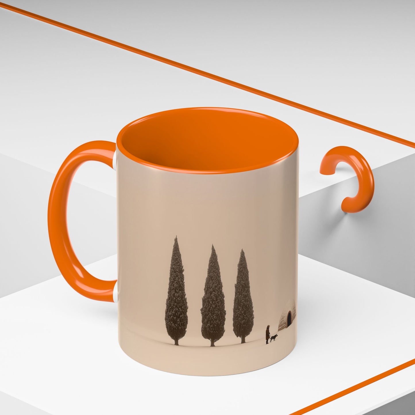 Snowy Days Mug (EU) - Calm Classical Music Mug, Winter Mug, Snow Mug, Mozart Inspired Mug, Bach Inspired Mug