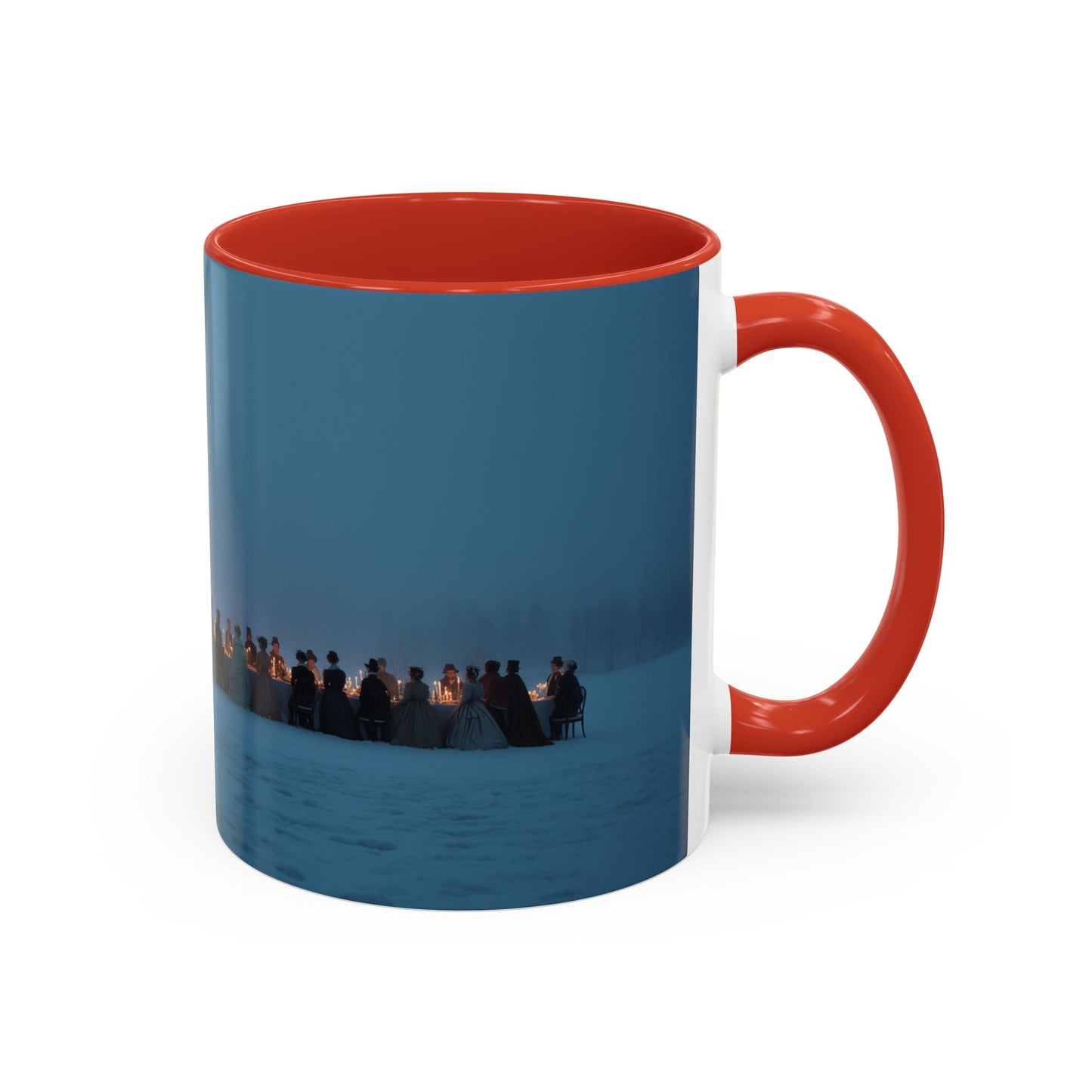 Christmas Dinner Mug (EU) - Holiday Mug, Elegant Classical Music Mug, Community Mug, Celebration Mug, Holiday Traditions Mug