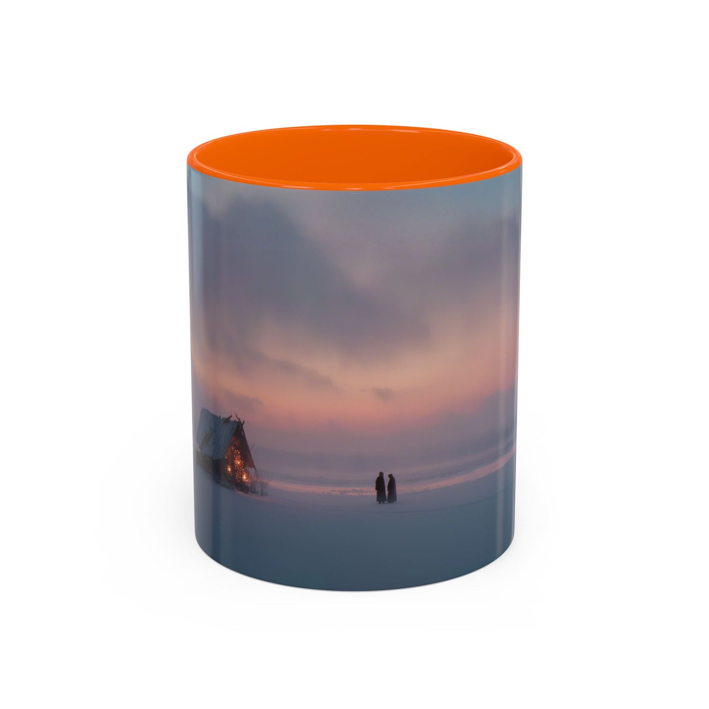 Classical December Mug (EU) - Winter Mug, Winter Sunrise Mug, Peaceful Landscape Mug, Holiday Decor Mug