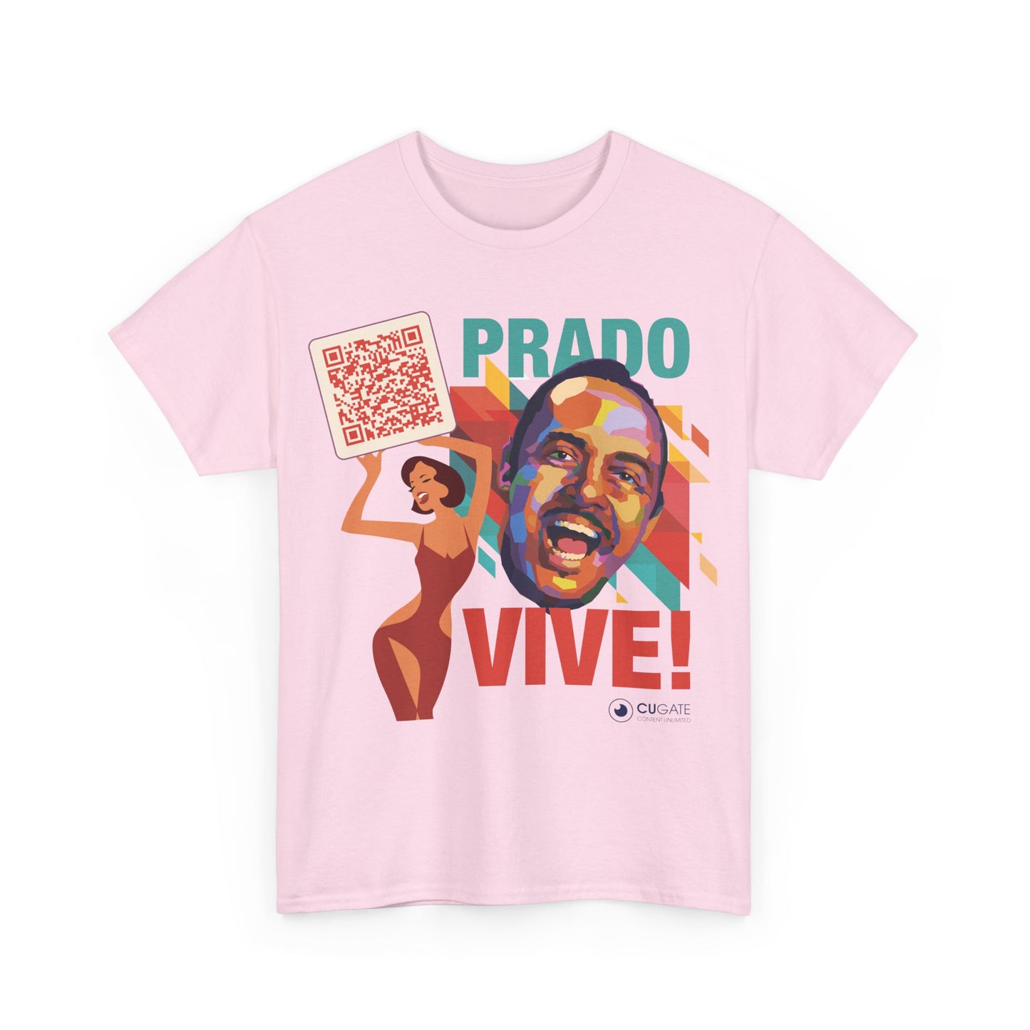 Prado Vive T-Shirt- Mambo T-Shirt, Latin Music T-Shirt (QR-Playlist Included), Playlist Tee