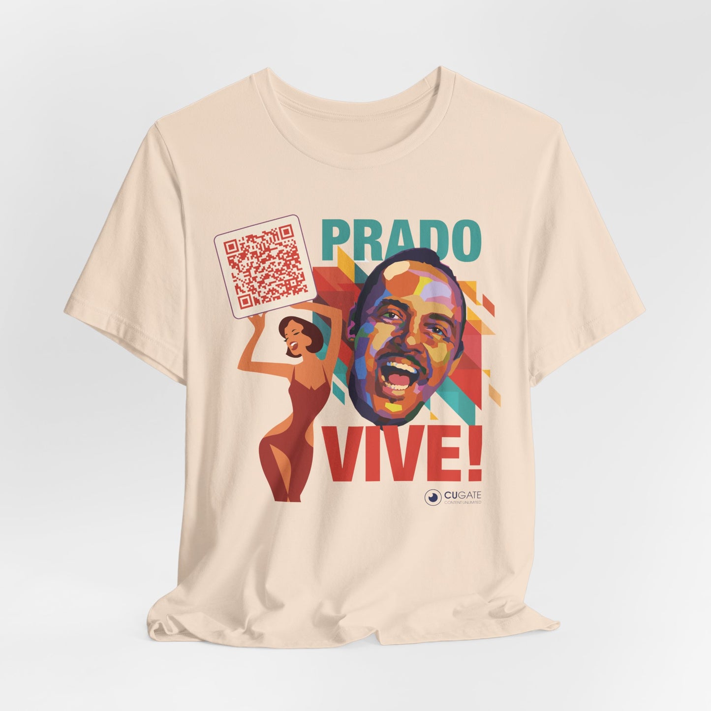 Prado Vive T-Shirt- Mambo T-Shirt, Latin Music T-Shirt (QR-Playlist Included), Playlist Tee