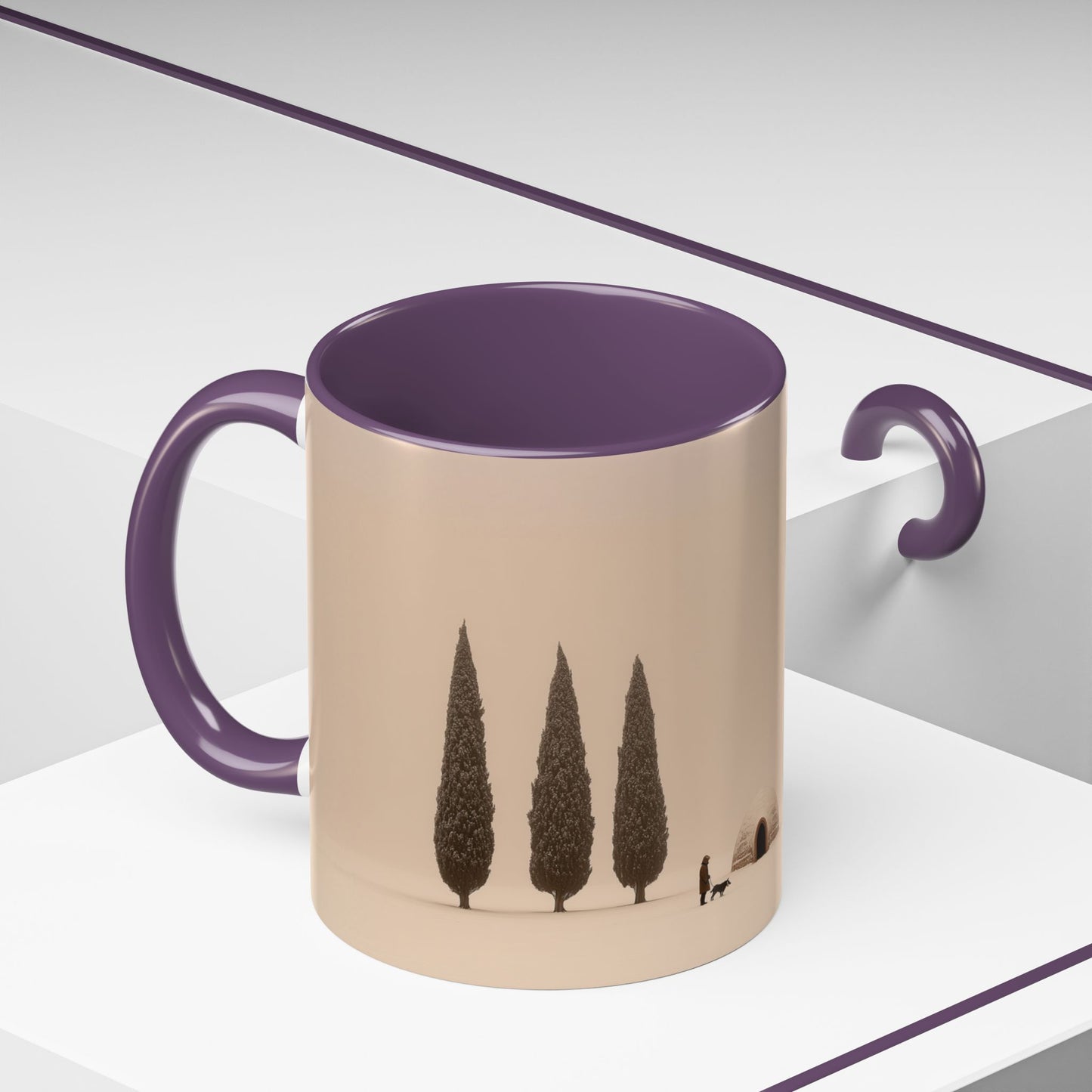 Snowy Days Mug (EU) - Calm Classical Music Mug, Winter Mug, Snow Mug, Mozart Inspired Mug, Bach Inspired Mug