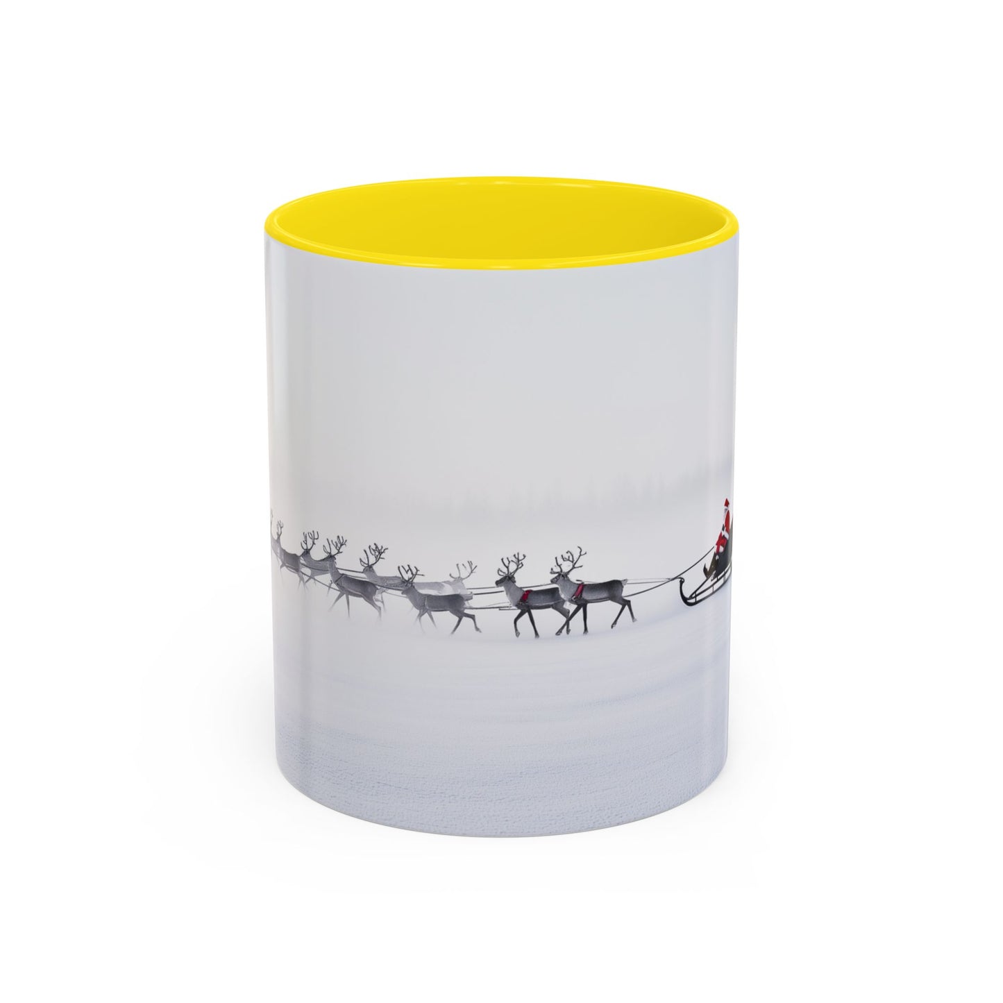 Christmas with Tchaikovsky Mug (EU)- Santa Sleigh Mug, Reindeer Mug, Santa Mug, Tchaikovsky Mug, Winter Mug, North Pole Mug