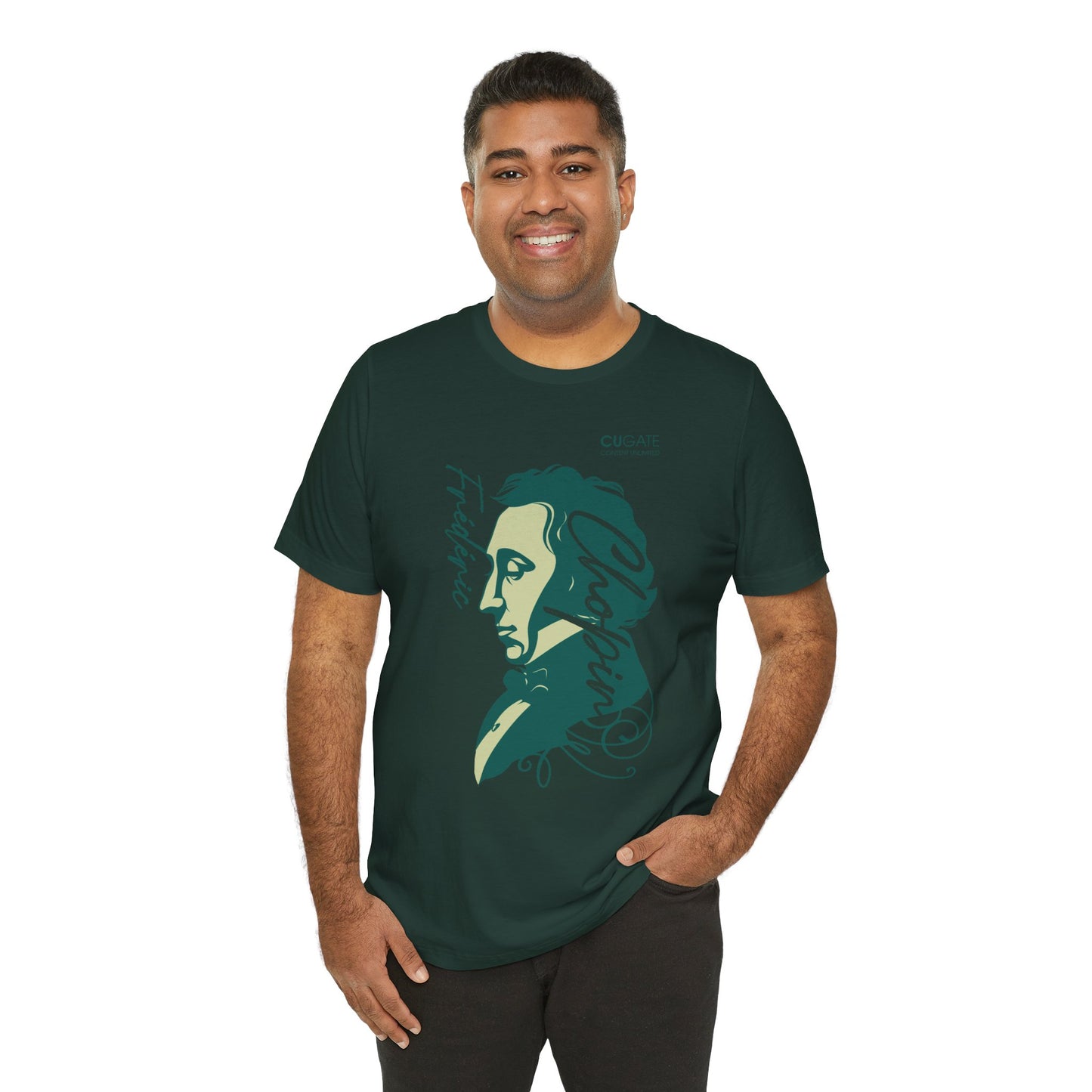 Chopin T-Shirt (Dark): Classical Music T-Shirt, Chopin Shirt, Frédéric Chopin Gift