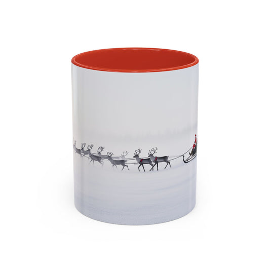 Christmas with Tchaikovsky Mug (EU)- Santa Sleigh Mug, Reindeer Mug, Santa Mug, Tchaikovsky Mug, Winter Mug, North Pole Mug