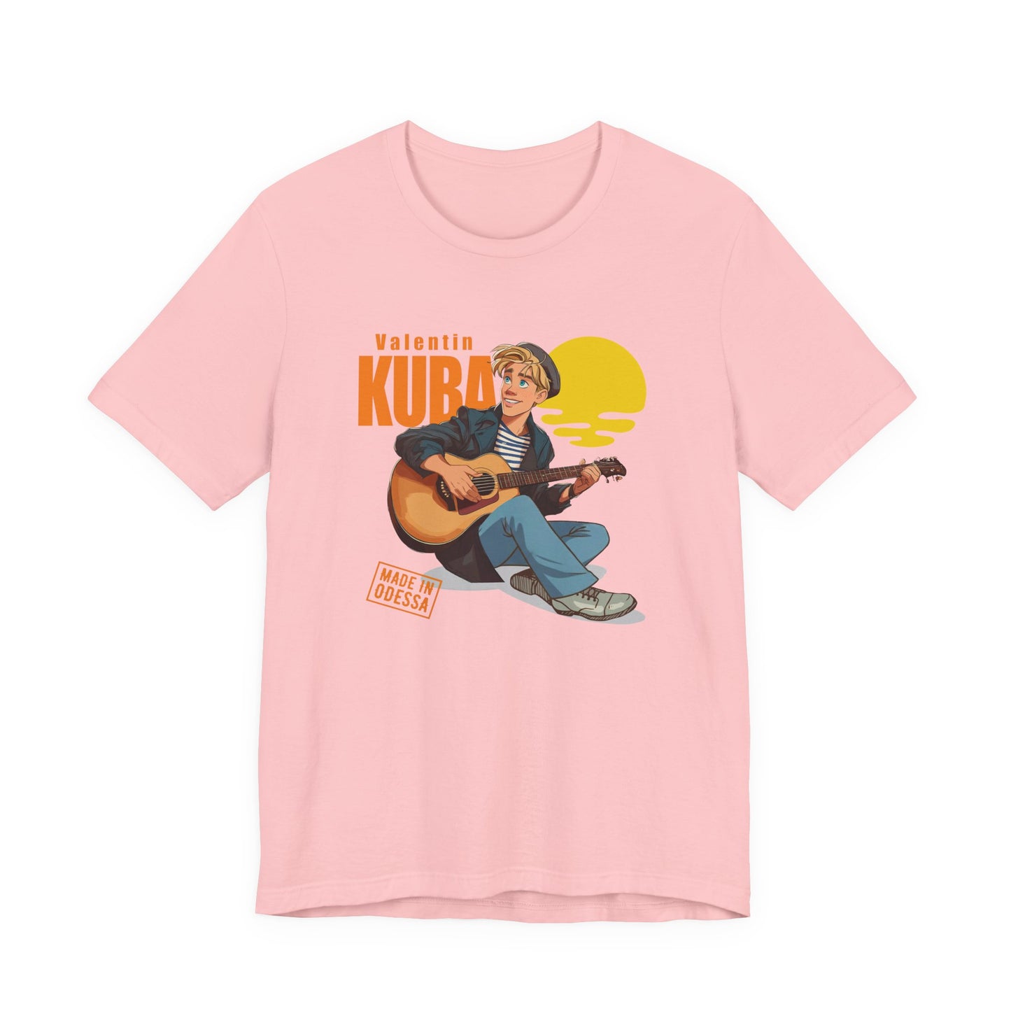 (ENG) Valentin Kuba Animation T-Shirt (Sunset) - Klezmer Music T-Shirt, Odessa Music Shirt, Valentin Kuba Tee, Music from Ukraine Shirt